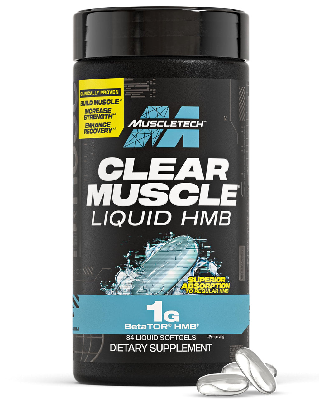 MuscleTech Clear Muscle HMB Supplement for Lean Muscle