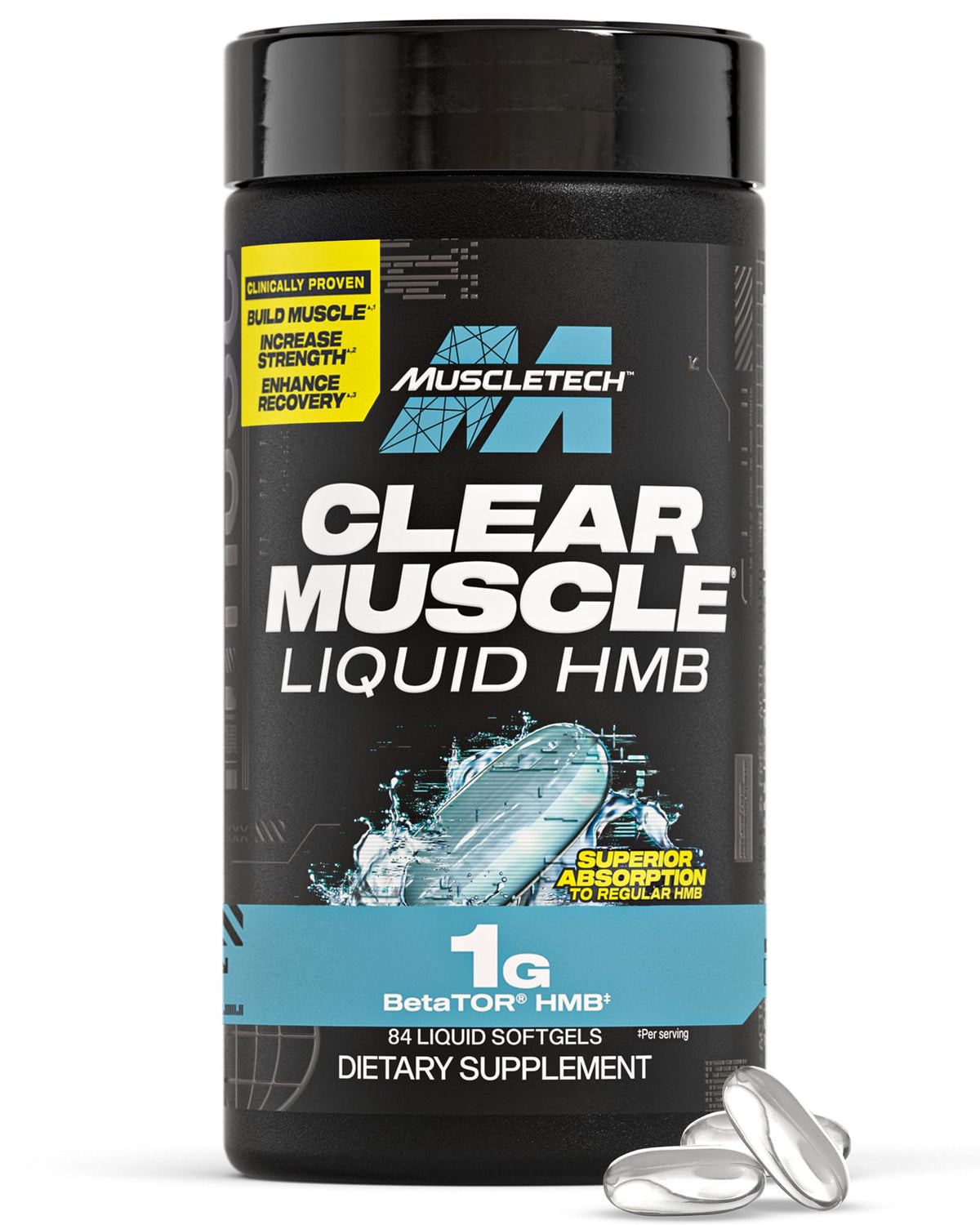 MuscleTech Clear Muscle HMB Supplement for Lean Muscle