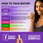 Hair Growth Vitamins by NutraHarmony Biotin Collagen Keratin

