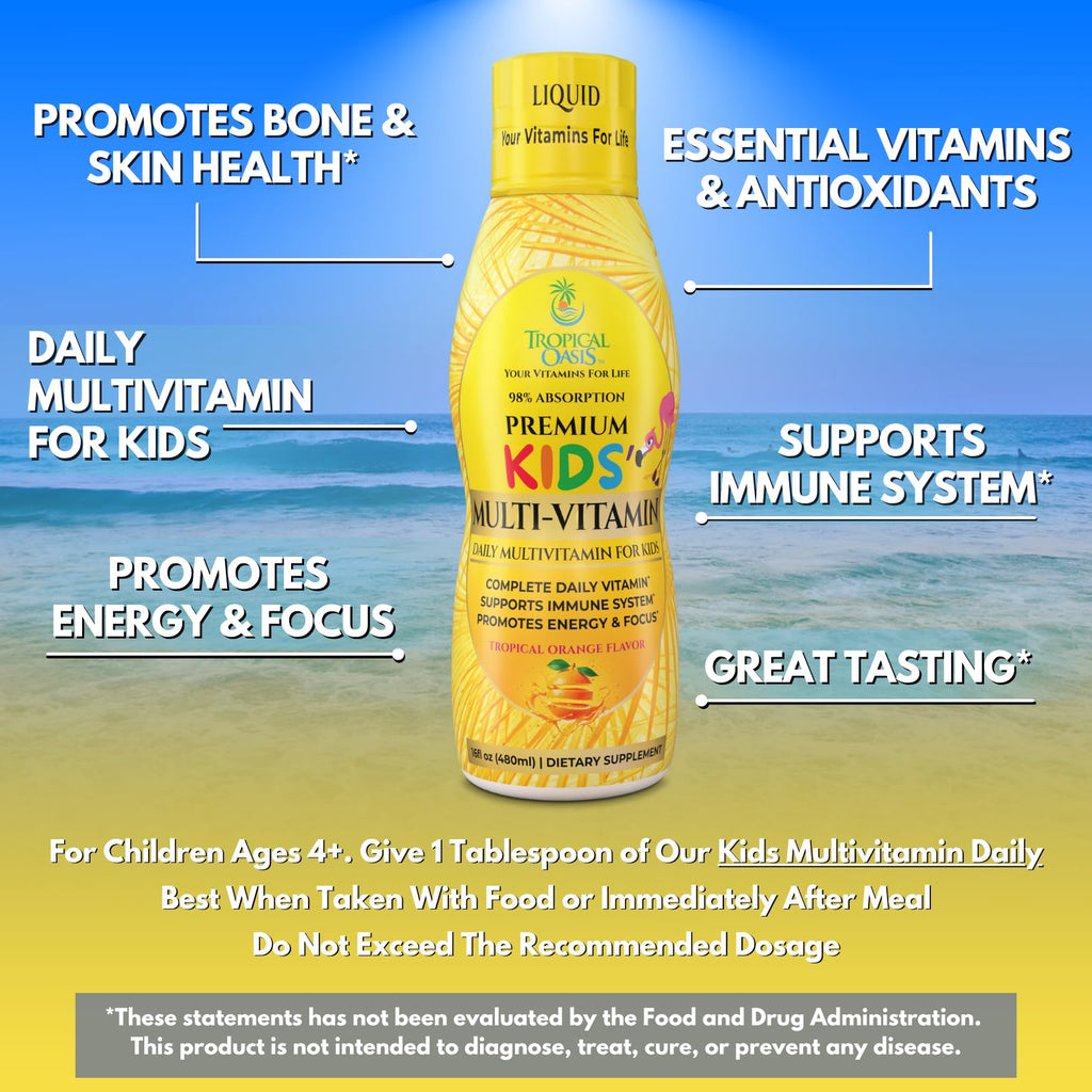 Tropical Oasis Liquid Vitamin for Children | Sugar Free

