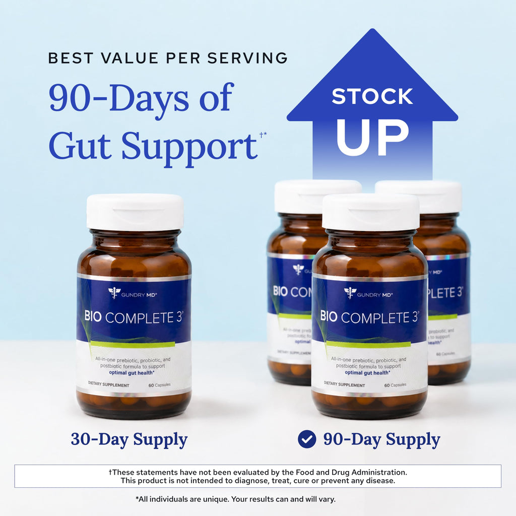 Gundry MD Bio Complete 3 Gut Health Probiotic Blend

