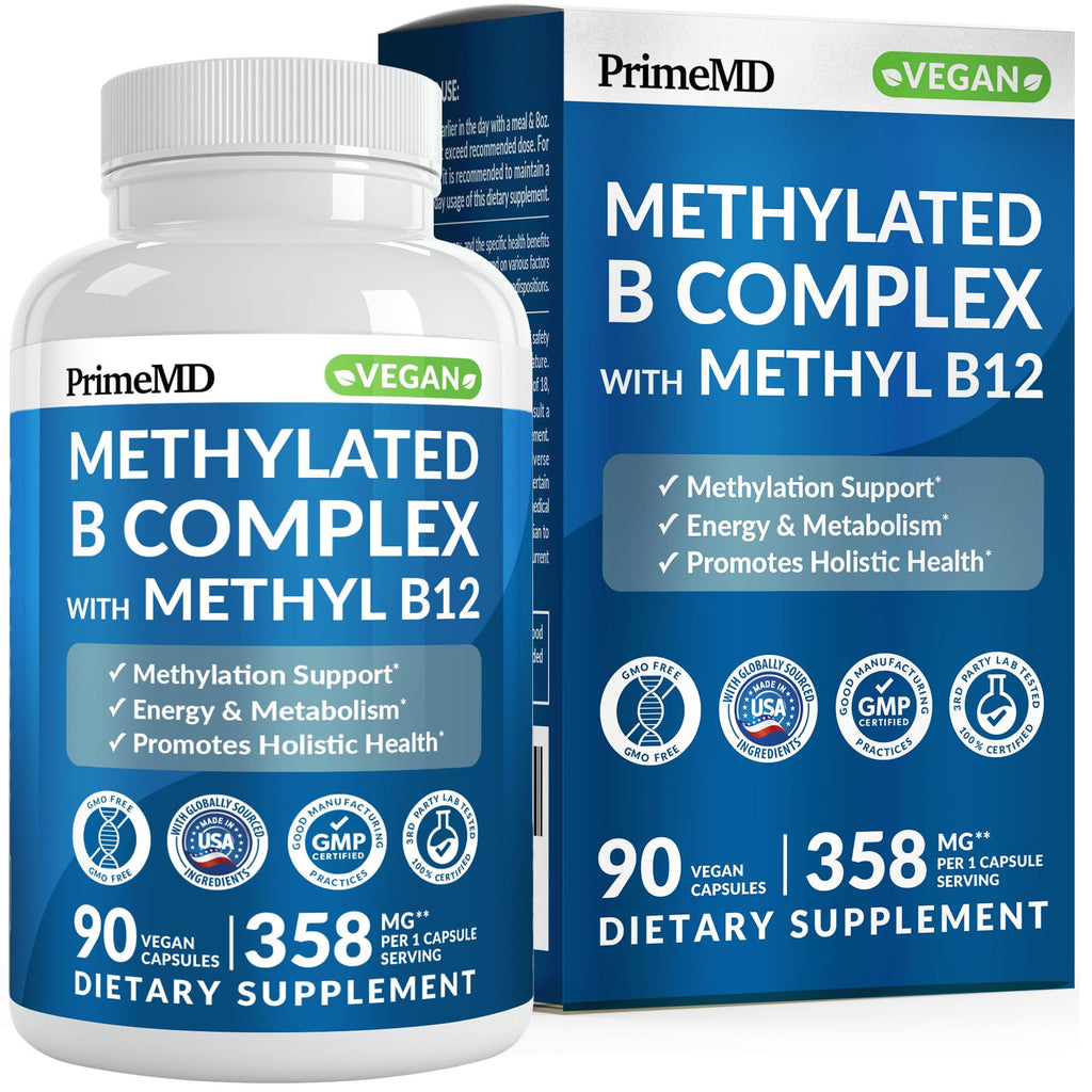 Methylated B Complex with Methylfolate and B12 for Energy

