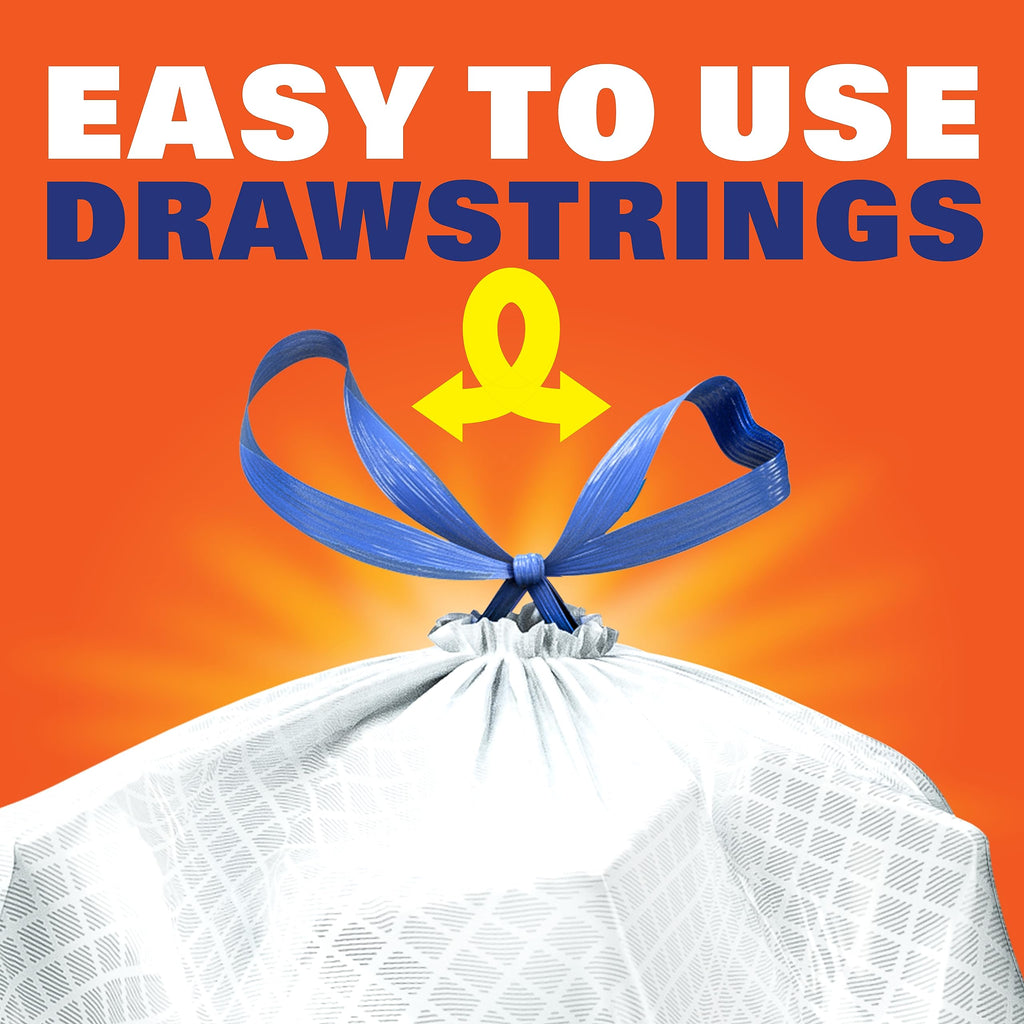 Hefty Trash Bags Ultra Strong 13 Gallon Drawstring

