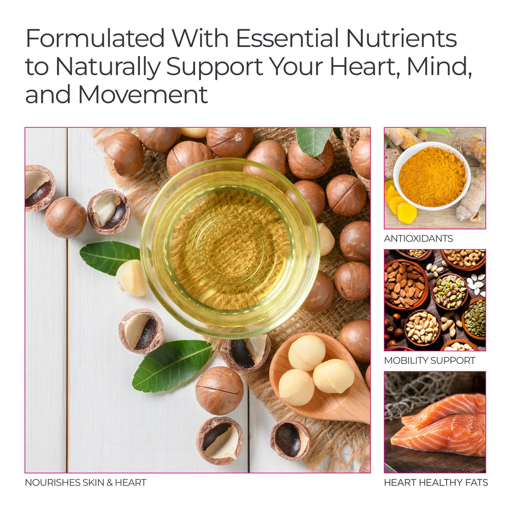 Livingood Daily Omega Supplement with Turmeric Curcumin

