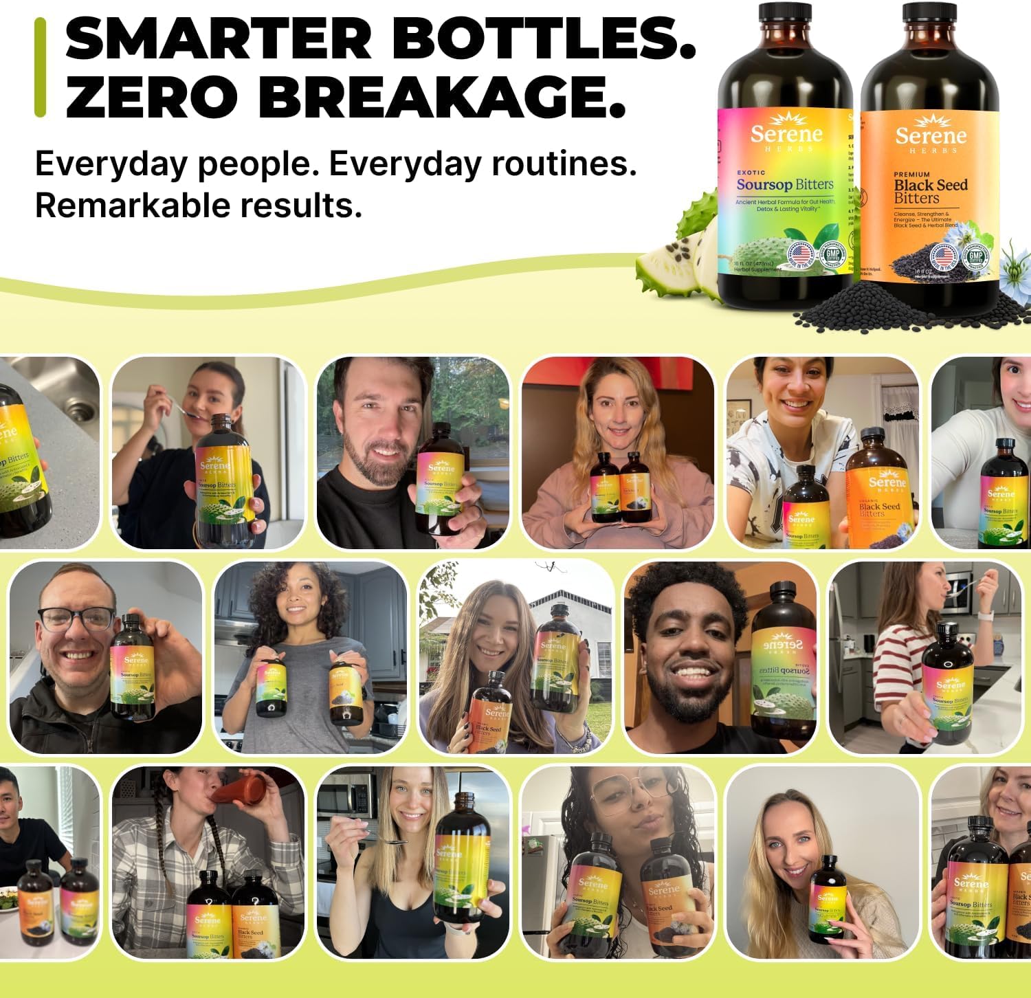 Serene Herbs Soursop Bitters for Digestive Immune Support

