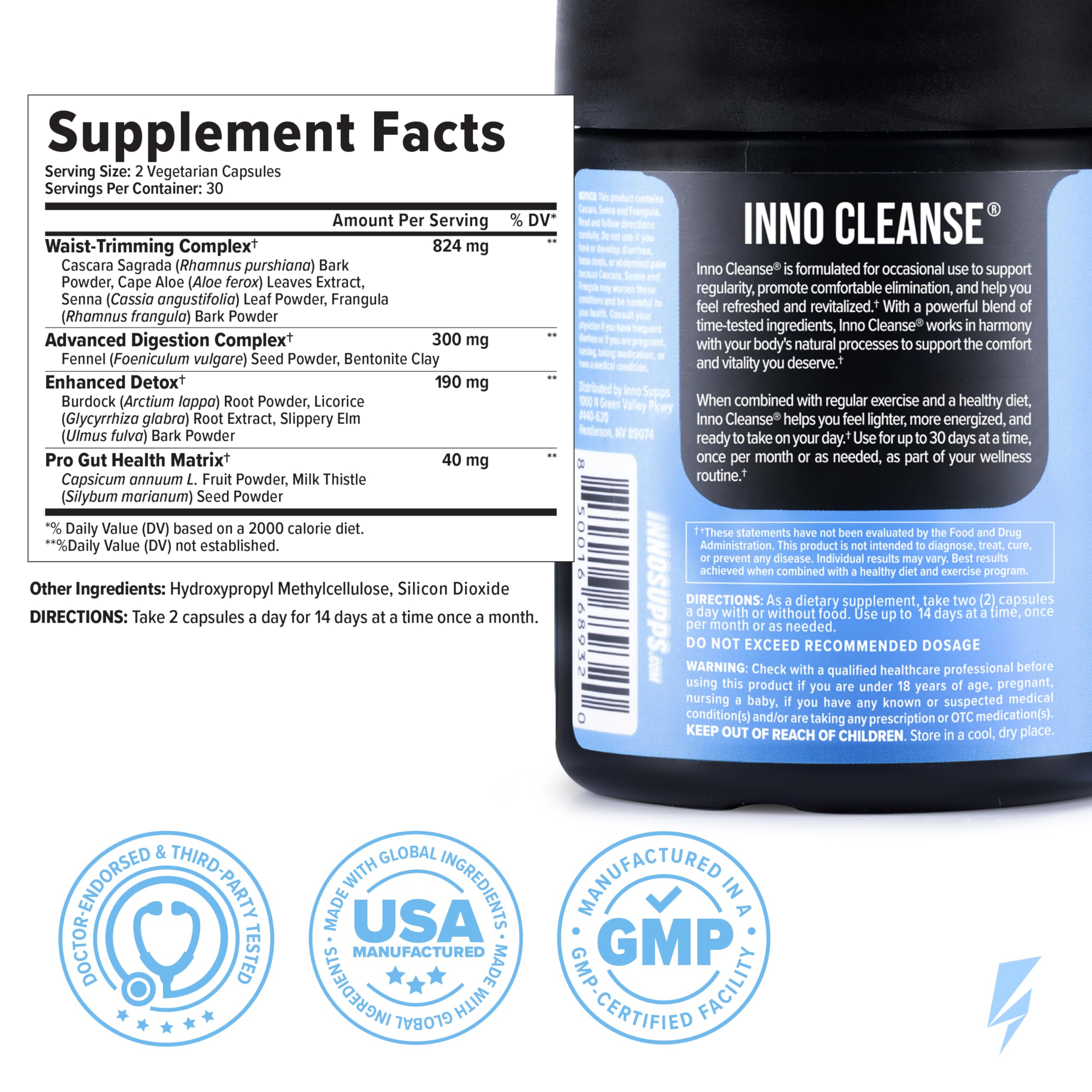 InnoSupps Inno Cleanse Colon Detox & Digestive Health

