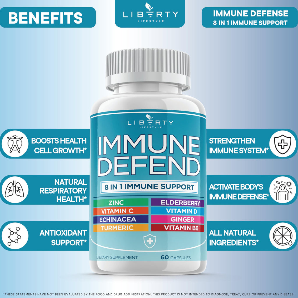 Liberty Lifestyle Immune Defense 8-in-1 Capsule

