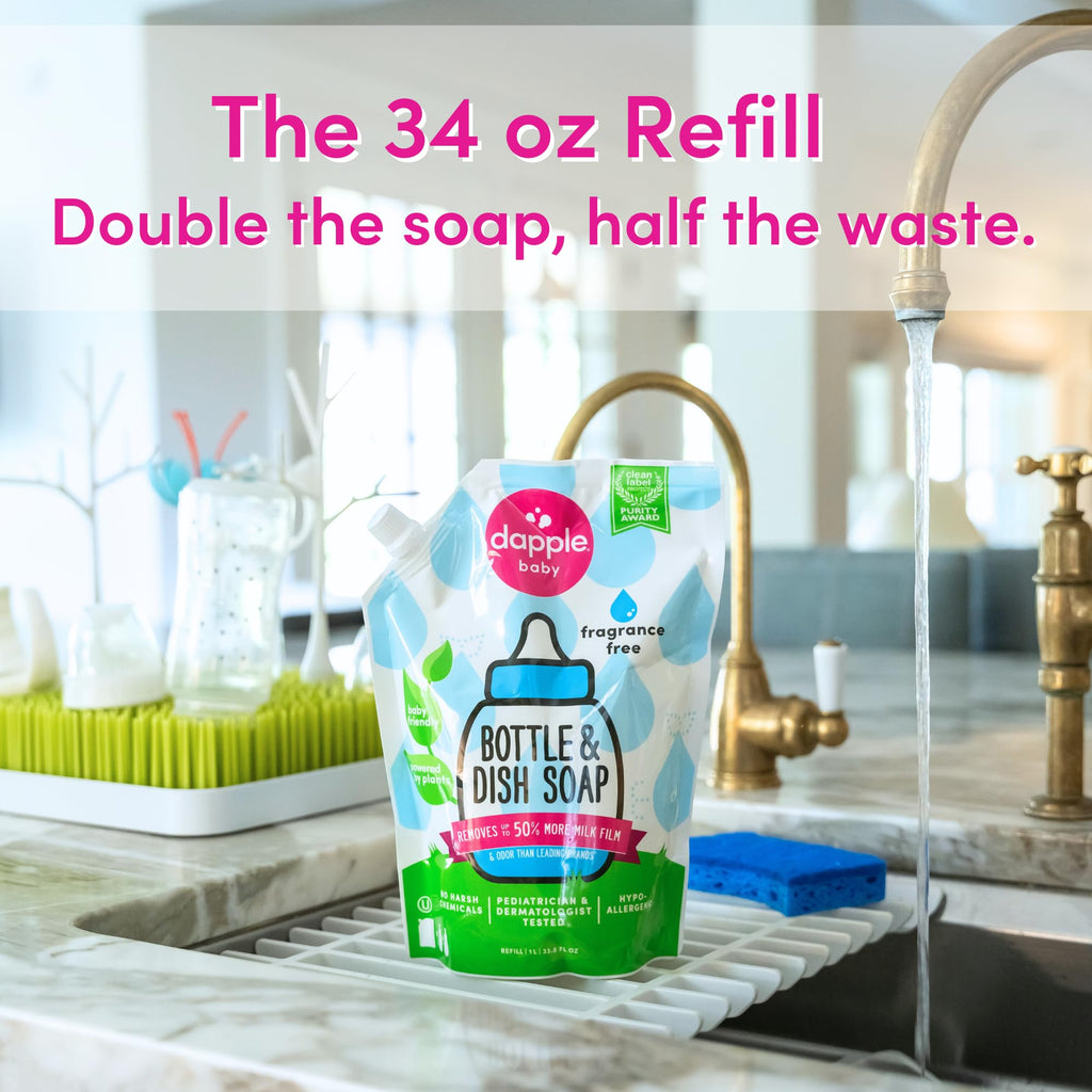 Dapple Baby Bottle & Dish Soap Refill Pouch Cleaner

