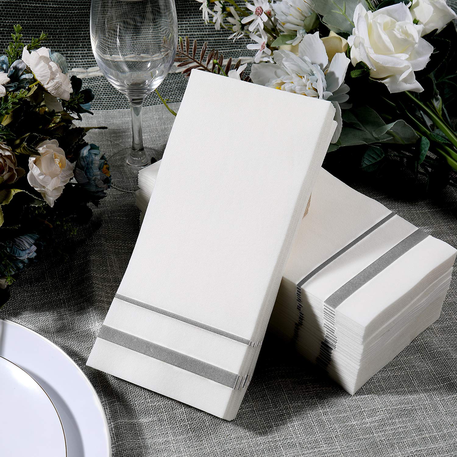 Napkins by FOCUSLINE: Linen Feel Disposable Cloth-Like

