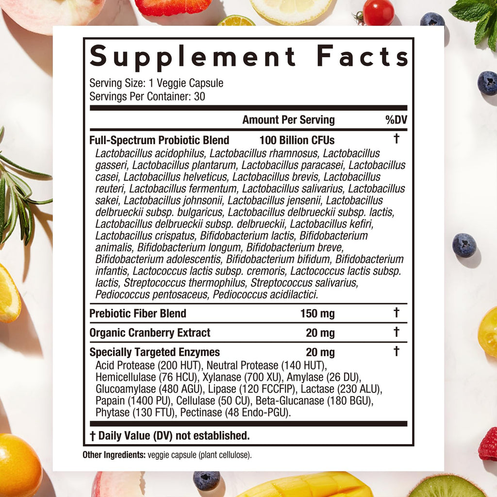 Doctor's Recipes Probiotics for Women - 100B CFU, 32 Strains

