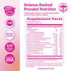 Pink Stork Prenatal Gummies with Vegan DHA | MTHFR-Friendly


