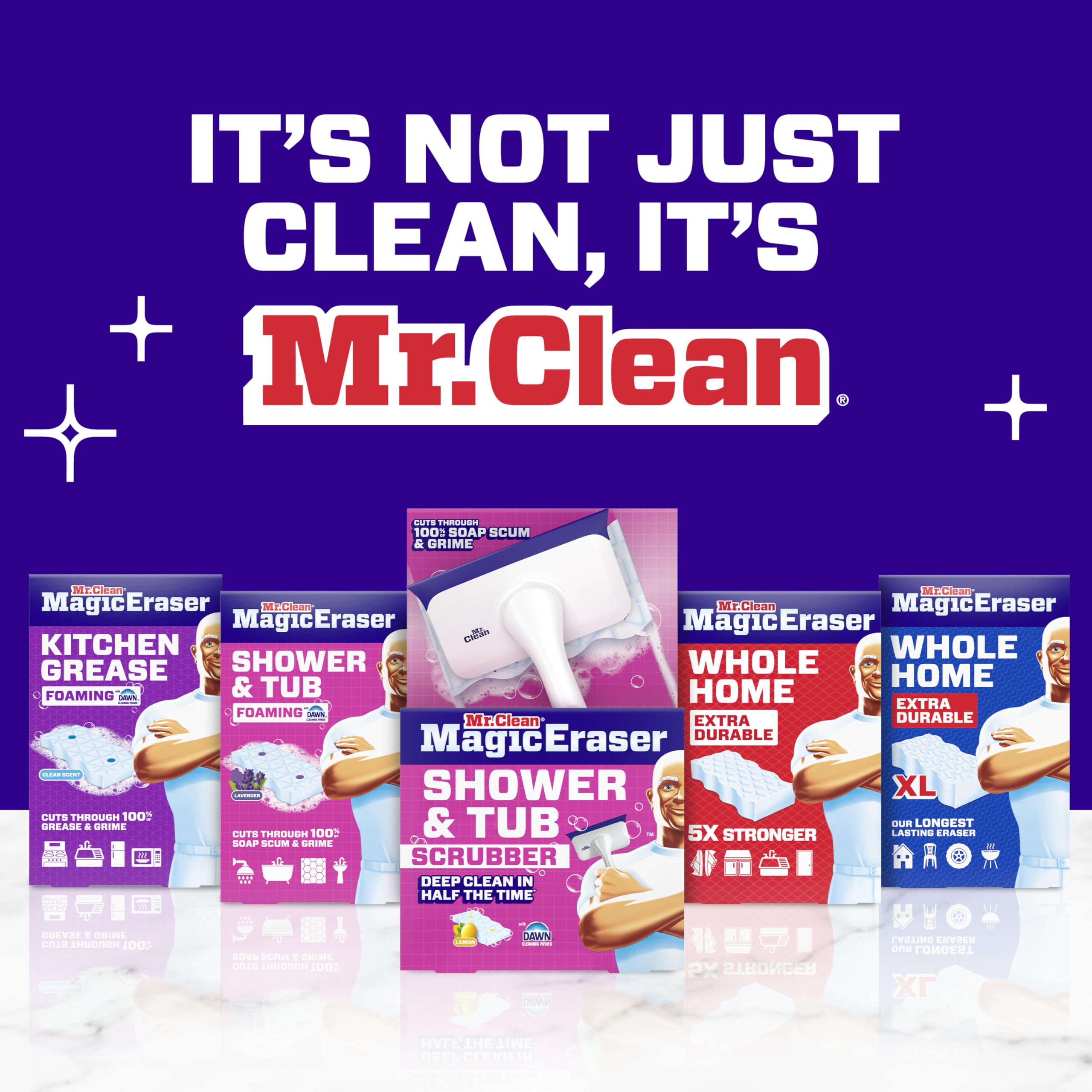 Mr. Clean Shower & Tub Scrubber – All-in-One Bathroom Cleaner

