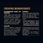 Creatine Monohydrate Powder Micronized | Unflavored & Vegan

