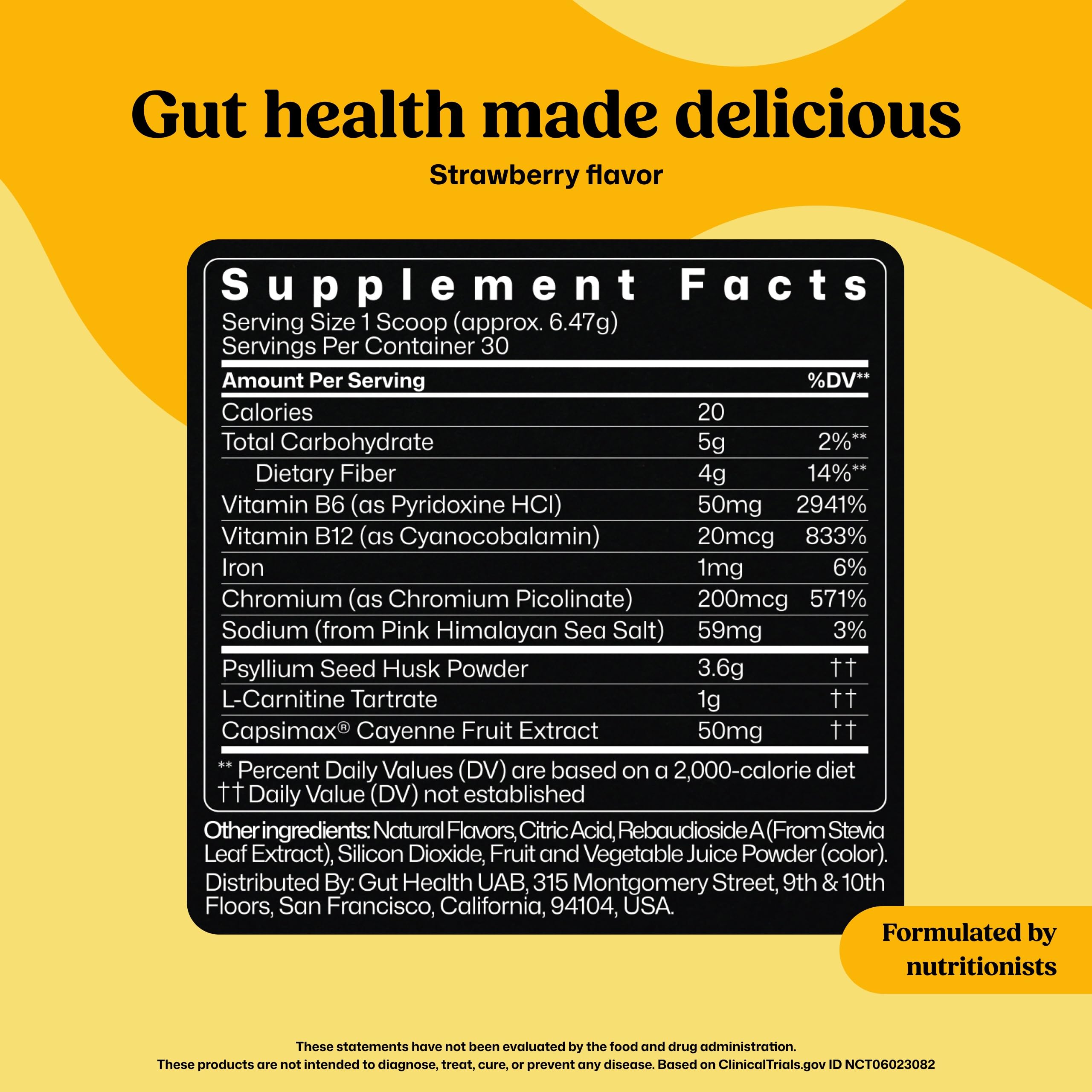 ColonBroom Psyllium Husk Fiber Powder for Gut Health

