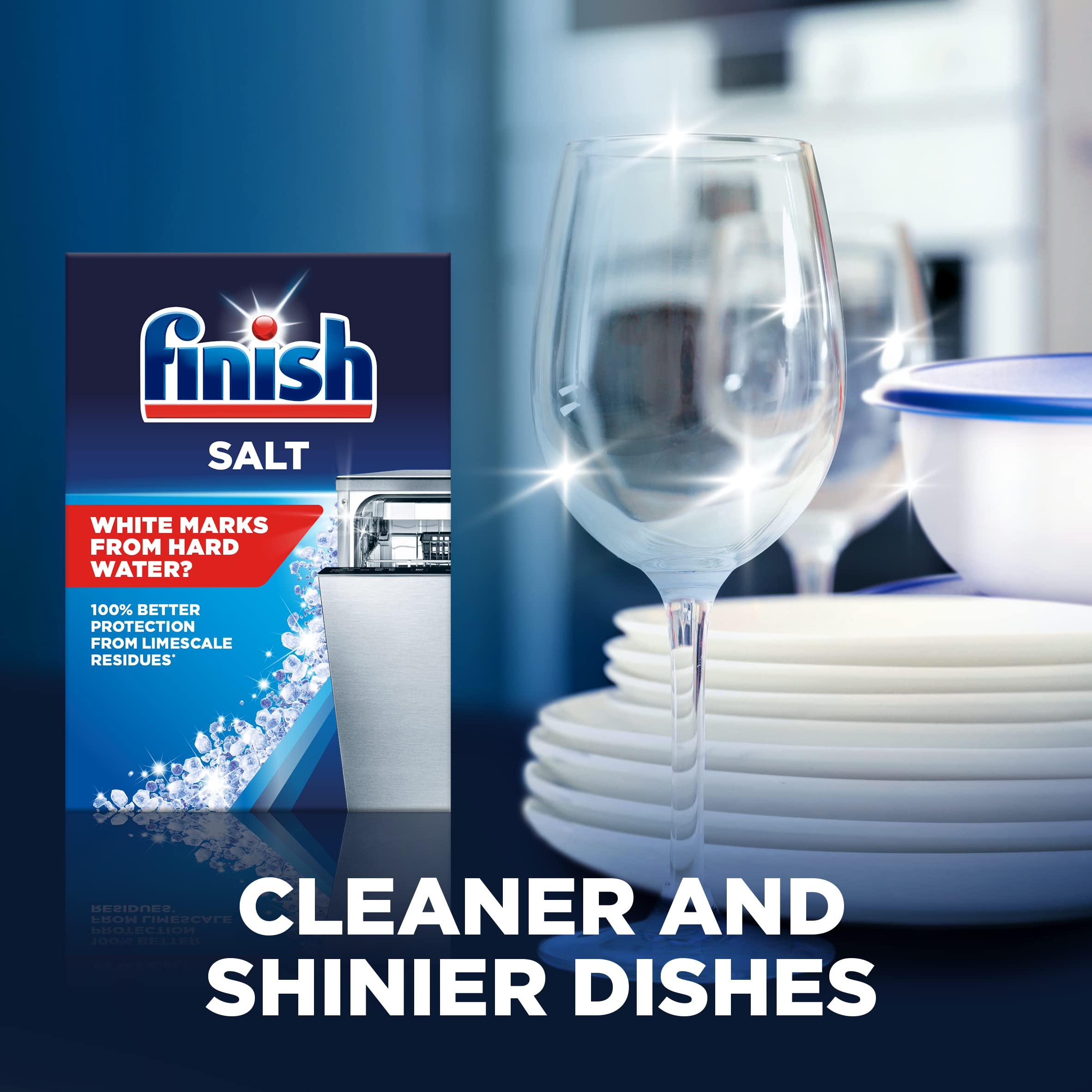 Finish Dishwasher Salt for Hard Water Protection

