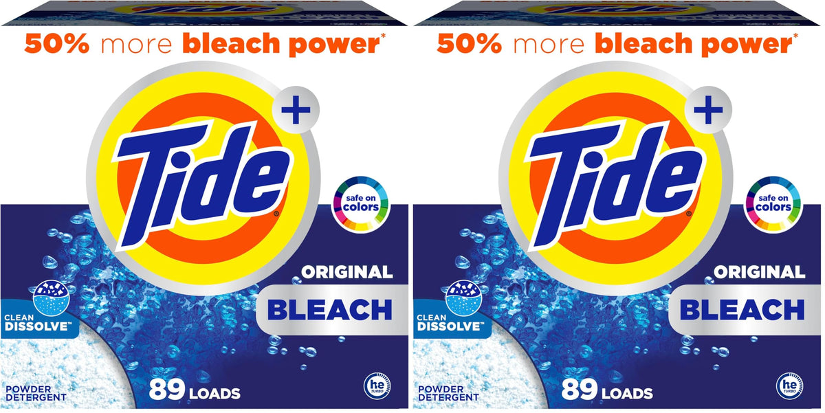 Tide Powder Laundry Detergent with Bleach