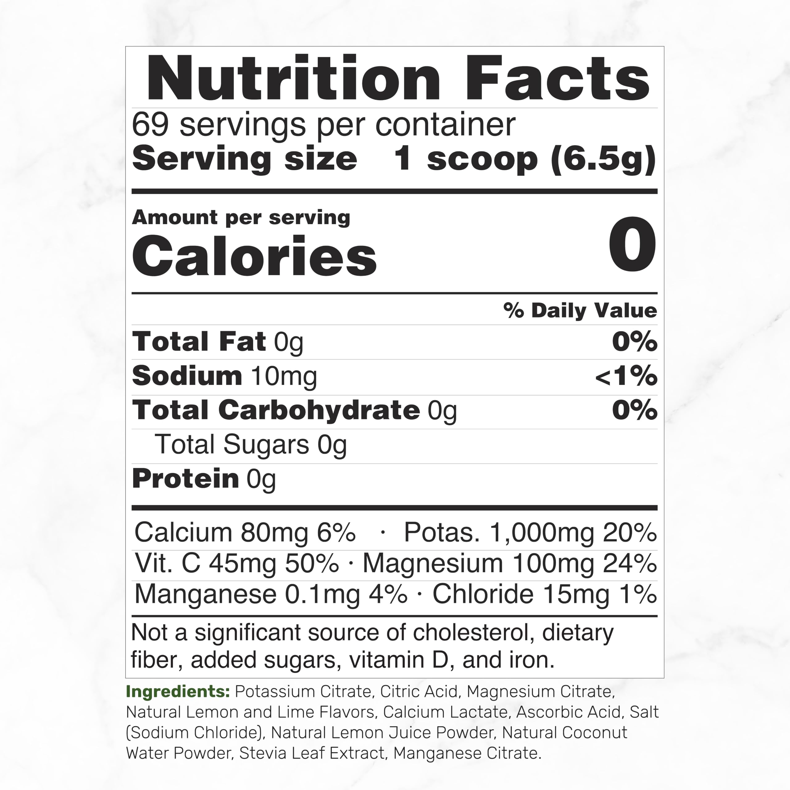 Electrolyte Powder Drink Mix | Hydration Support

