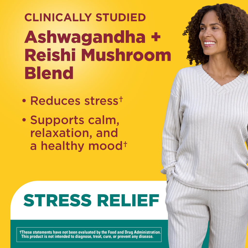 Nature Made Ashwagandha and Reishi Capsules | Calm Support

