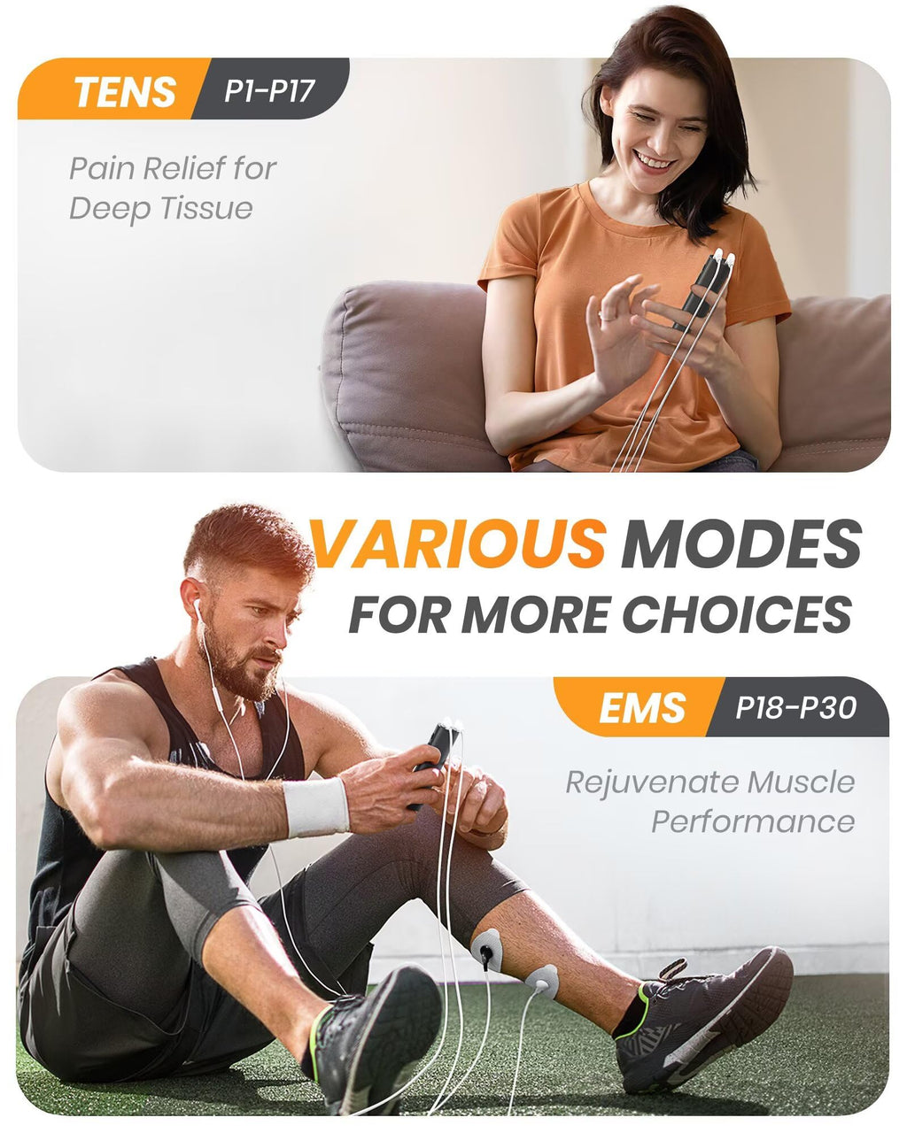 AVCOO TENS EMS Unit Dual-Channel | Pain Relief

