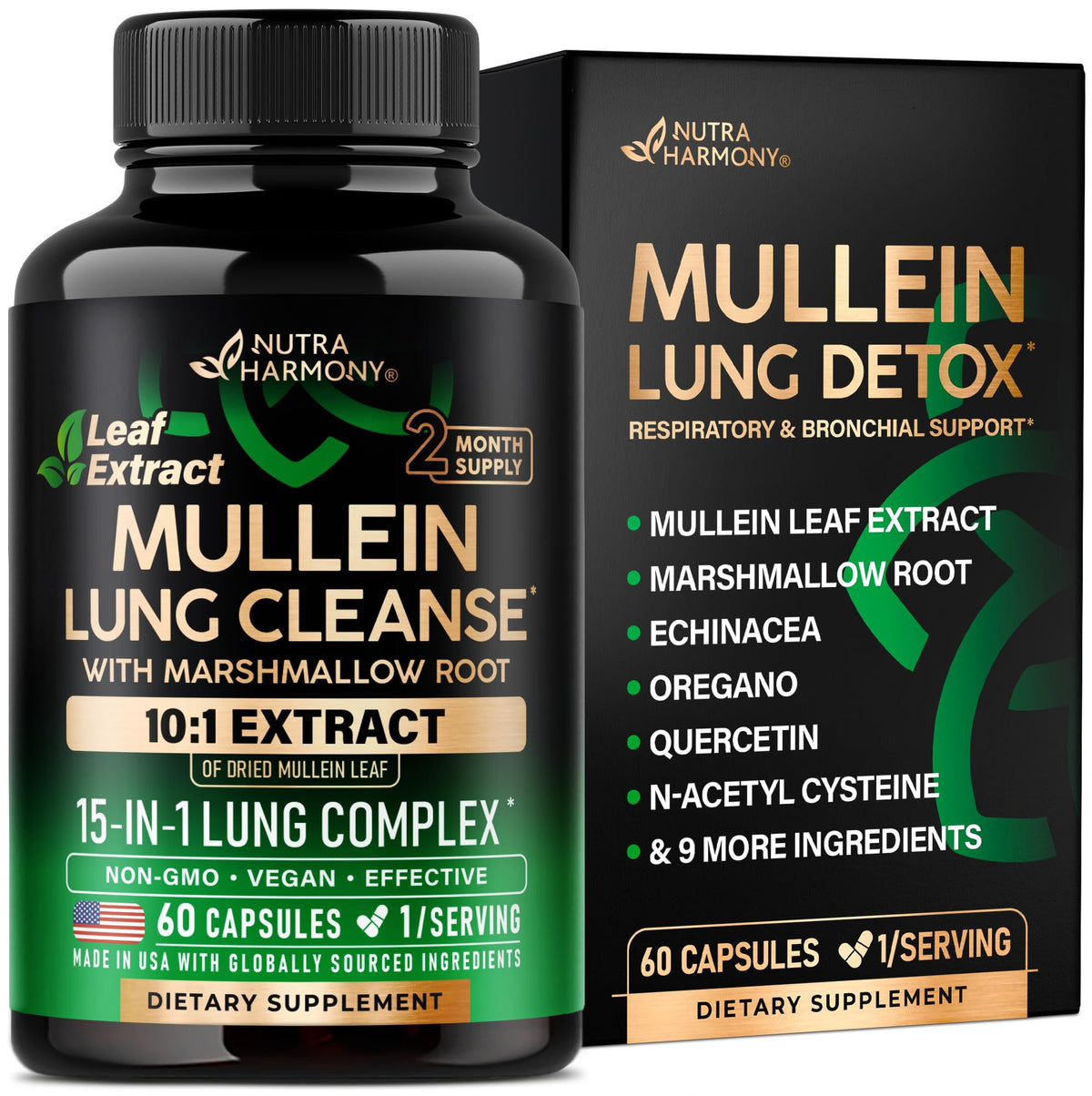 Mullein Lung Detox Lung Support Supplement

