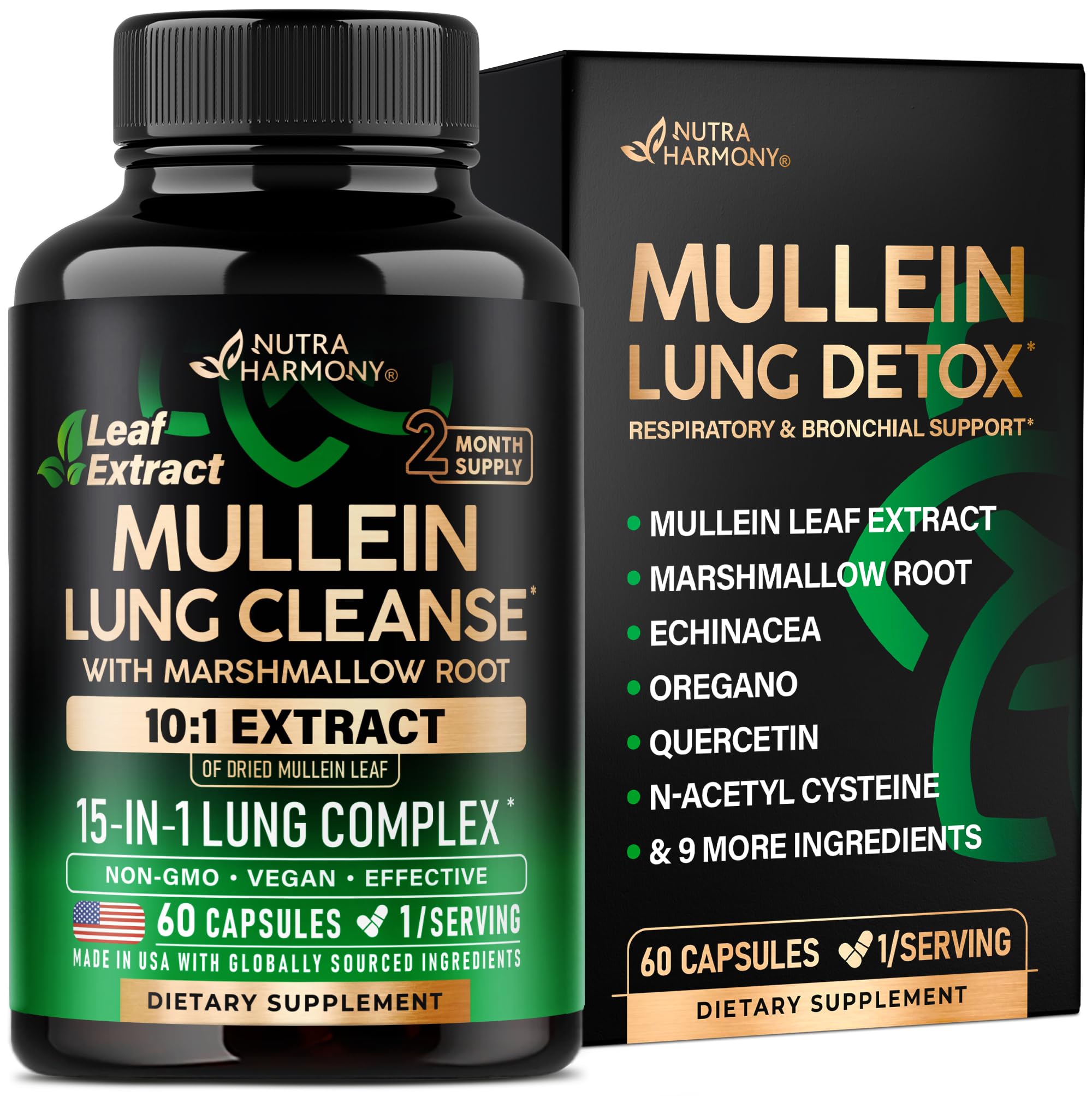 Mullein Lung Detox Lung Support Supplement

