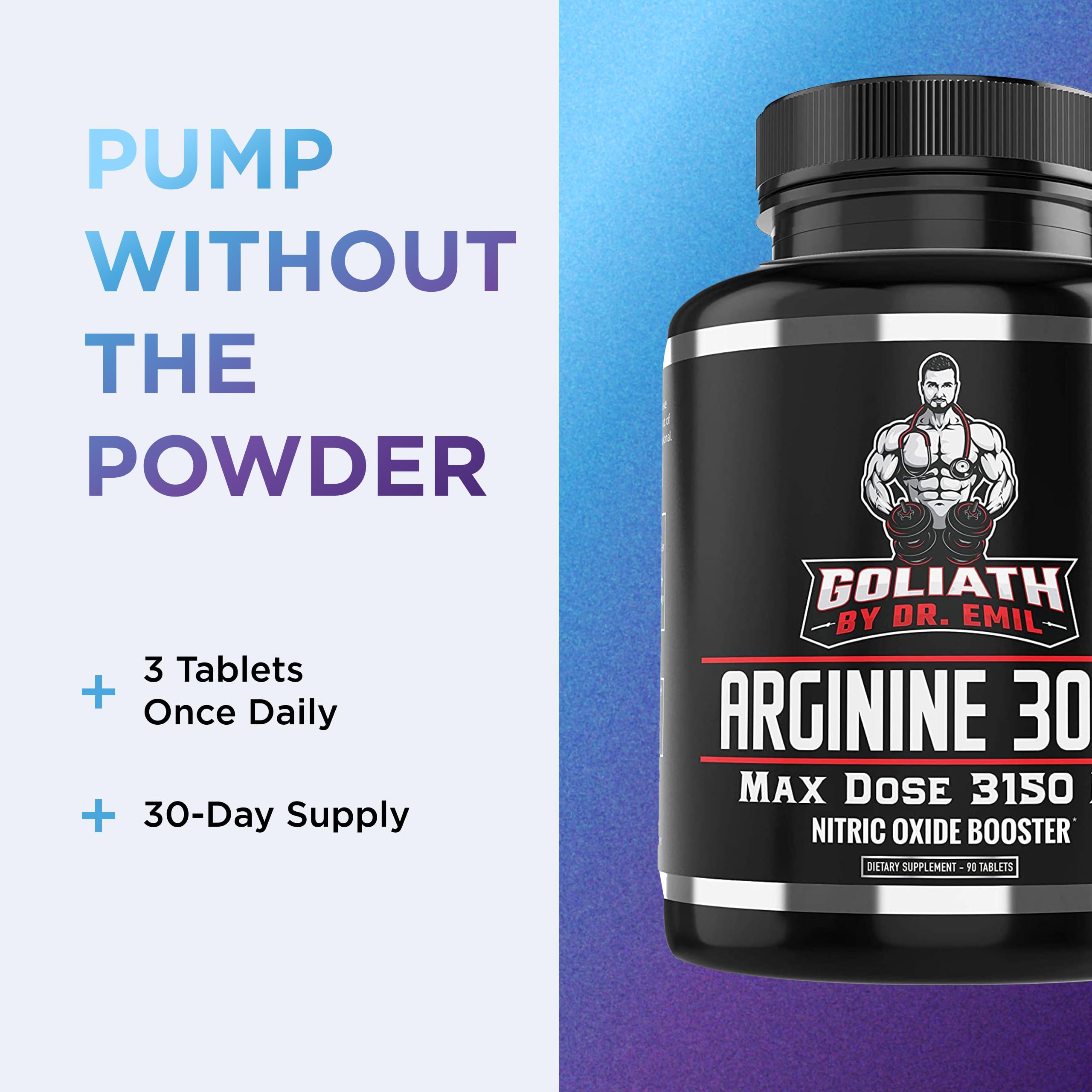 Dr. Emil Nutrition Goliath Arginine Nitric Oxide Booster

