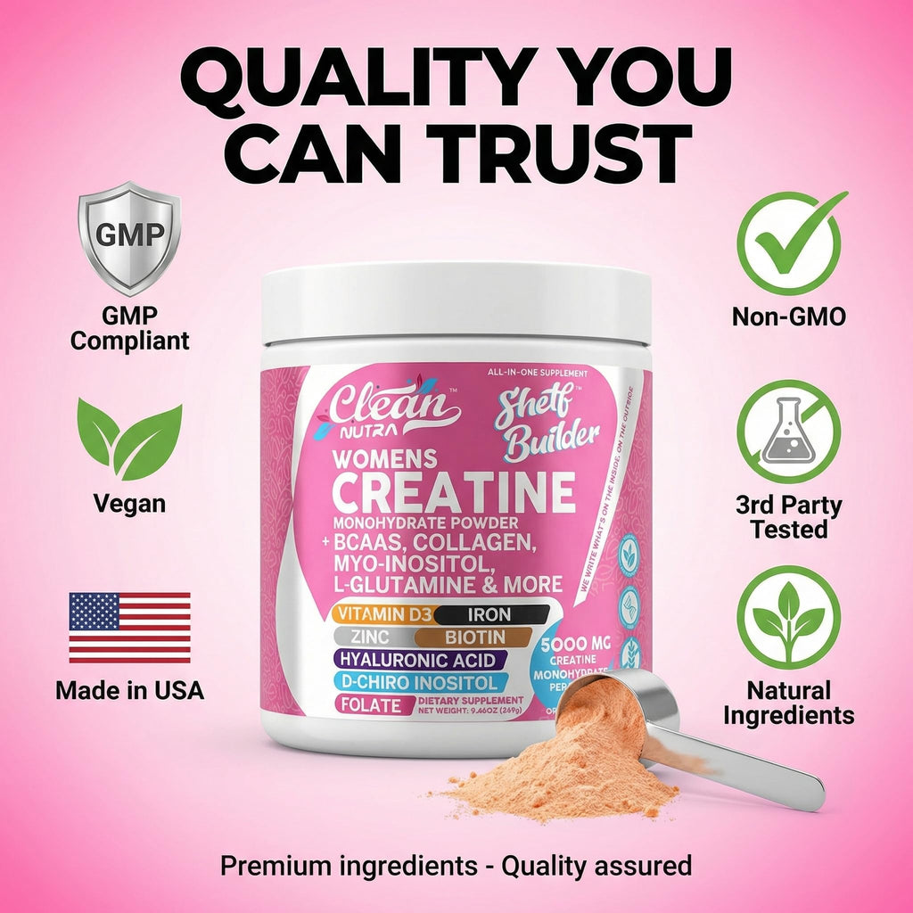 Creatine for Women: Multi-Ingredient Powder | Clean Nutra


