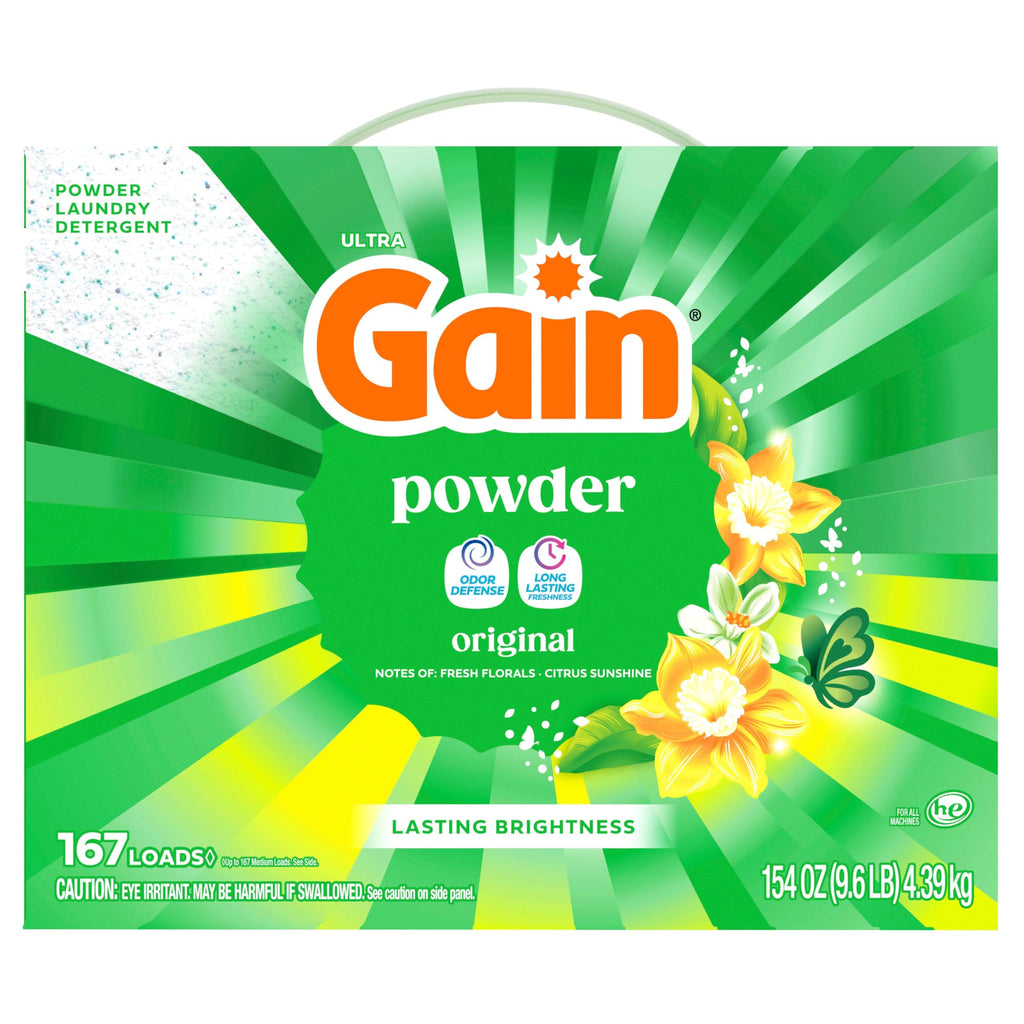 Gain Powder Laundry Detergent HE Safe

