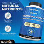 Nutrivein Berberine Supplement | High-Absorption Formula

