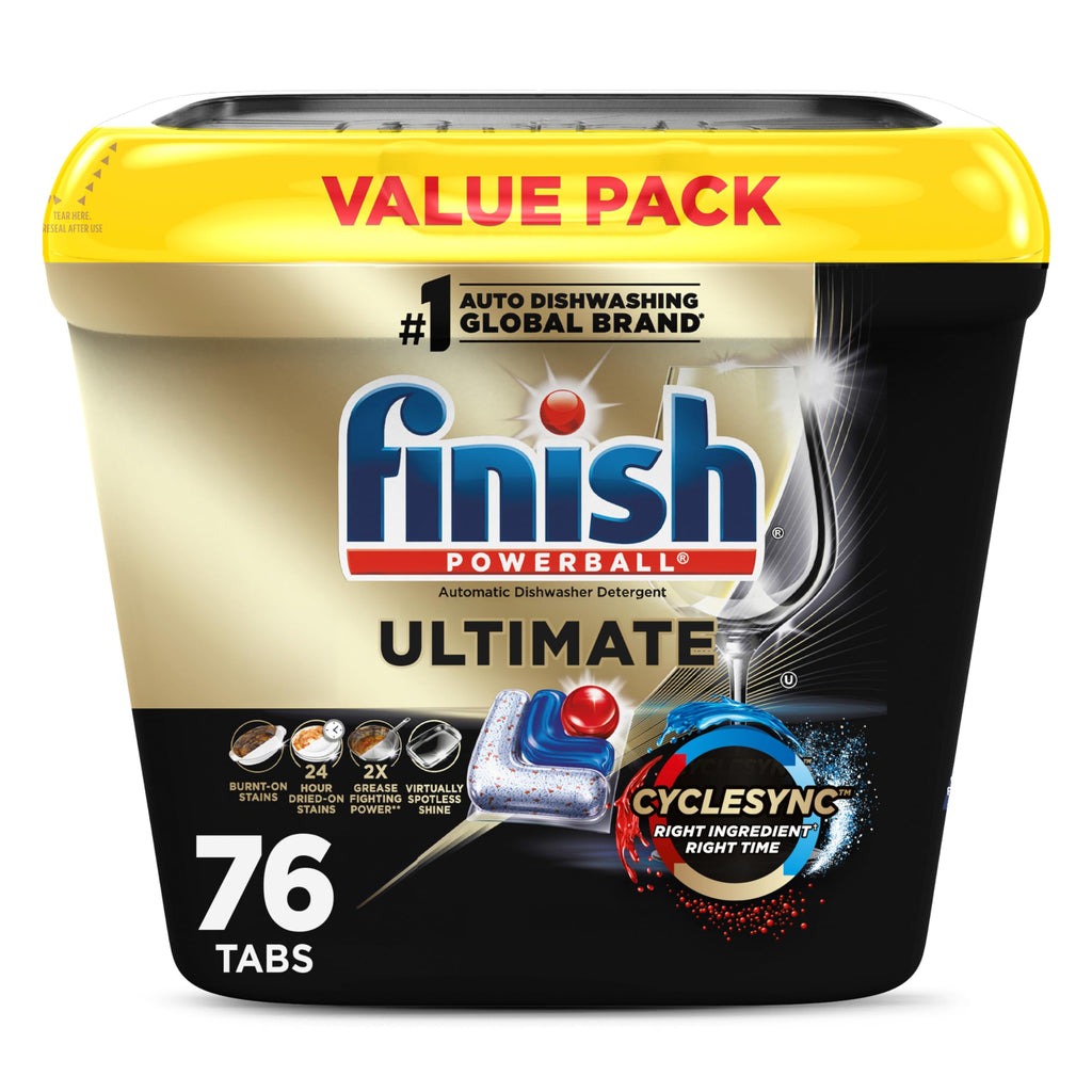 Finish Ultimate Dishwasher Pods with CycleSync Technology

