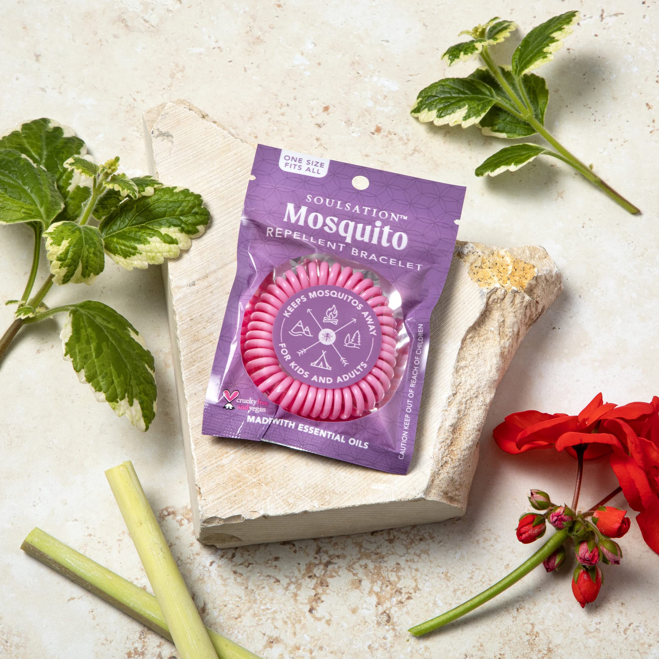 SoulSation Mosquito Repellent Bracelets DEET-Free All Ages

