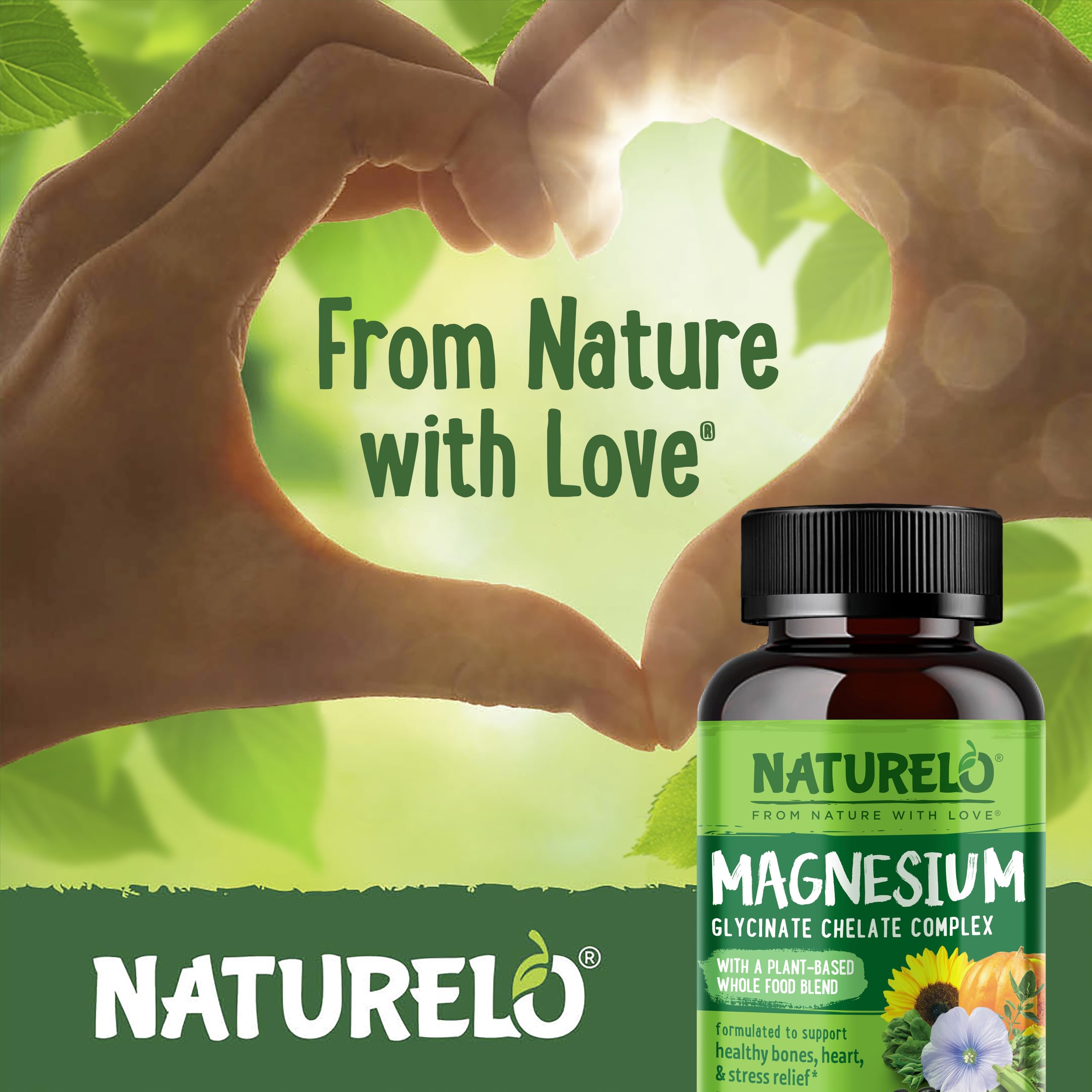 Naturelo Magnesium Glycinate Chelate Complex - Sleep & Calm

