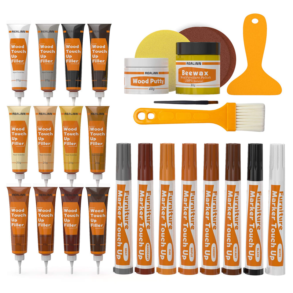 REALINN Wood Furniture Repair Kit - Restore Scratches

