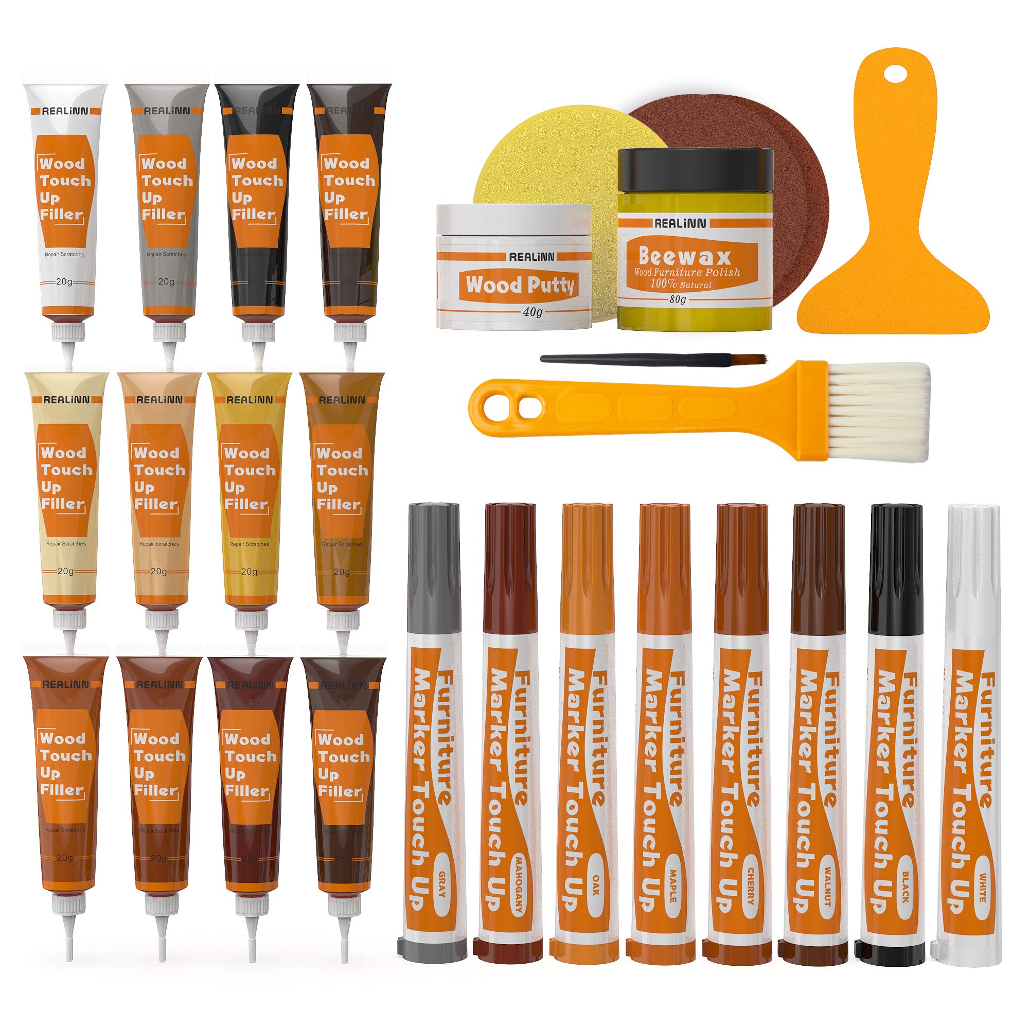 REALINN Wood Furniture Repair Kit - Restore Scratches

