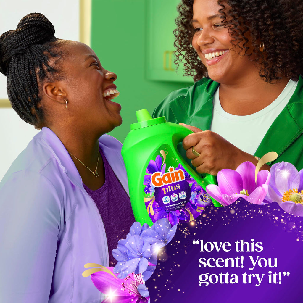 Gain Plus Liquid Laundry Detergent with Oxi - All Machines

