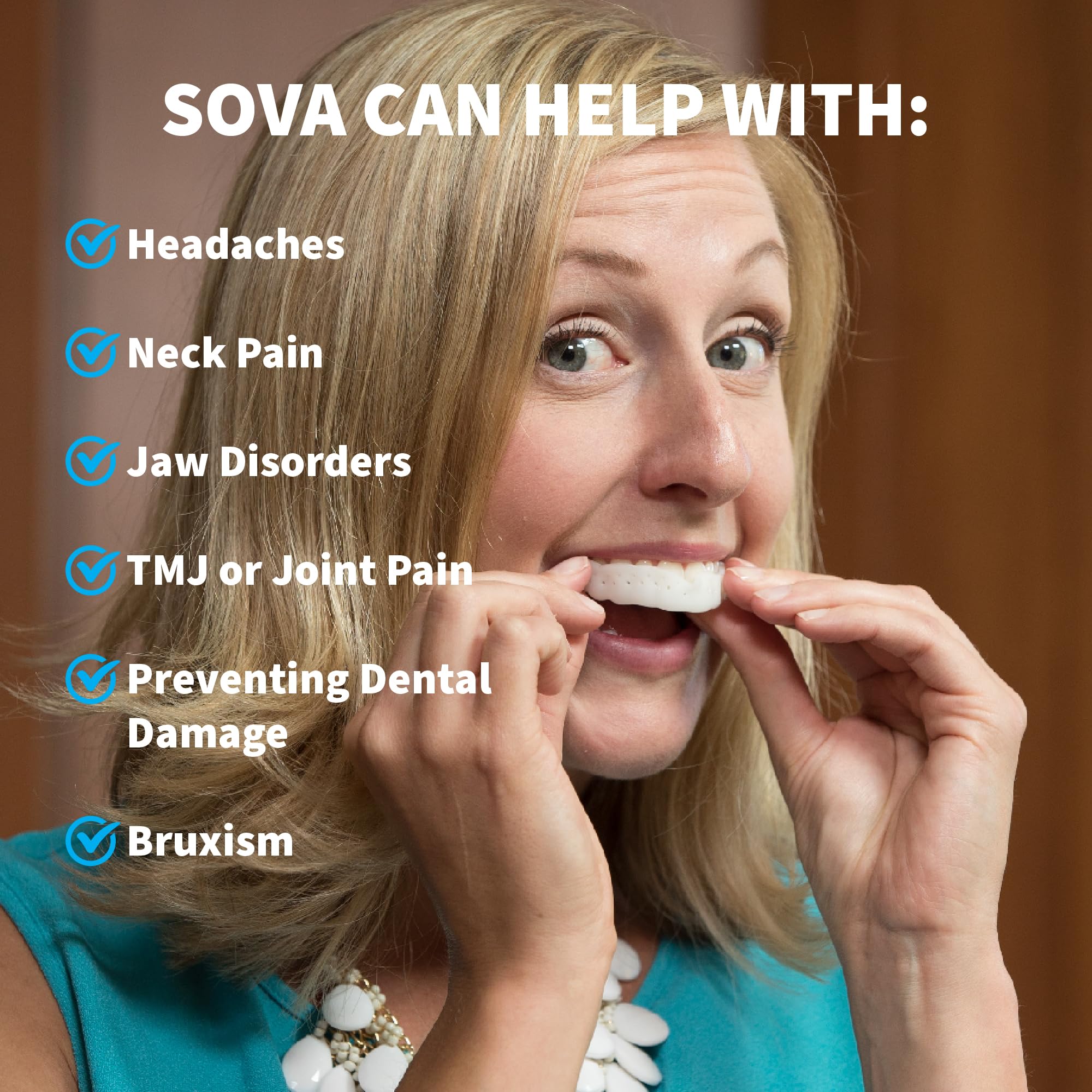 SOVA Aero Night Guard with Case | Teeth Grinding Protection

