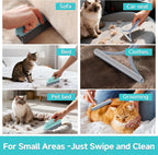Carpet Rake for Pet Hair Removal - Dual-Action Tool

