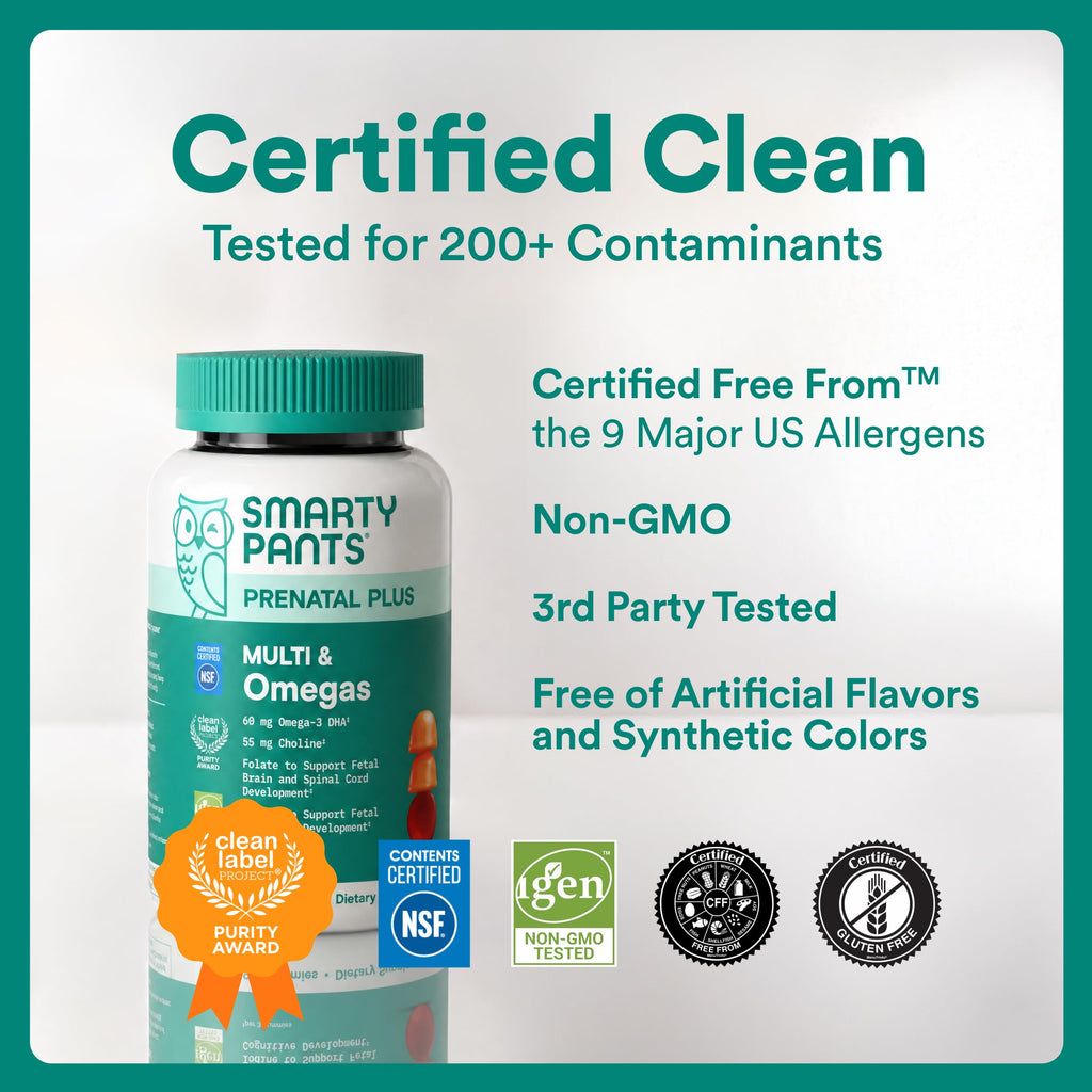 SmartyPants Prenatal Gummies with Omega-3 DHA/EPA

