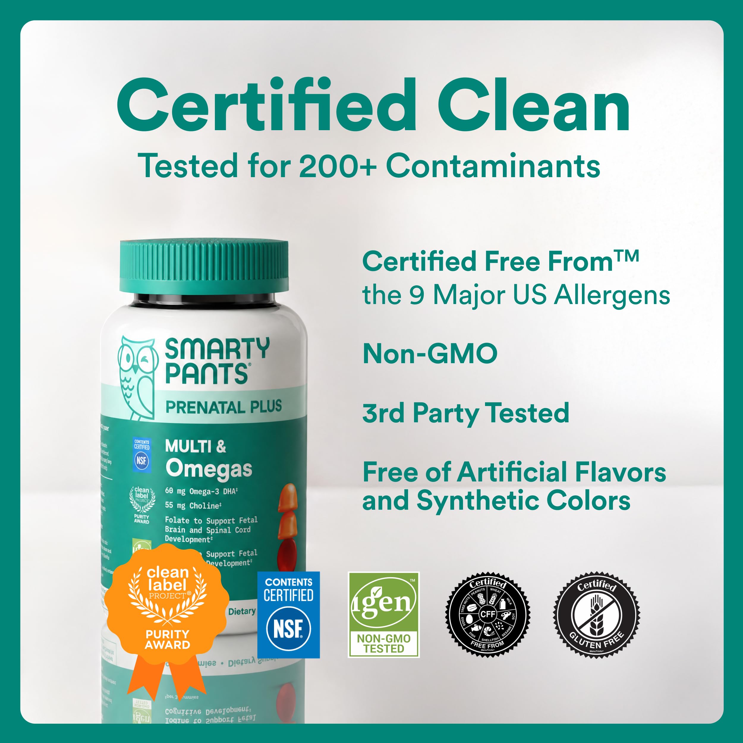 SmartyPants Prenatal Gummies with Omega-3 DHA/EPA


