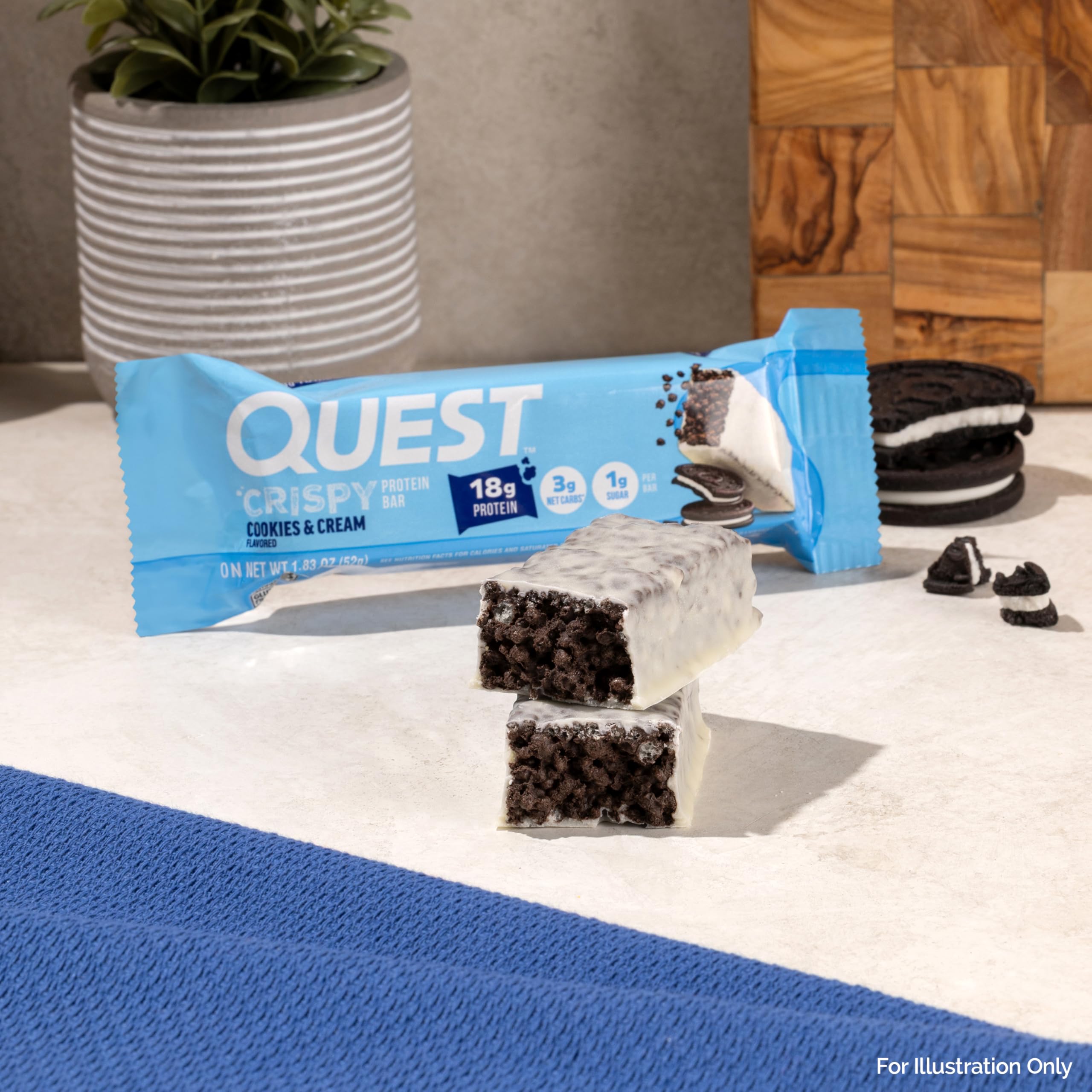 Quest Crispy Protein Bar | 18g Protein, Gluten Free

