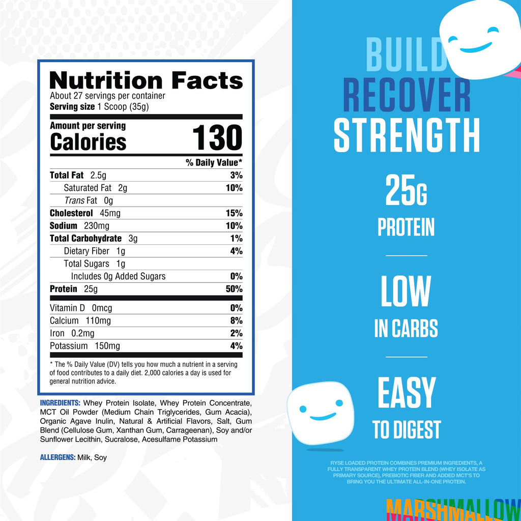 RYSE Loaded Protein Powder | Whey Isolate & Concentrate

