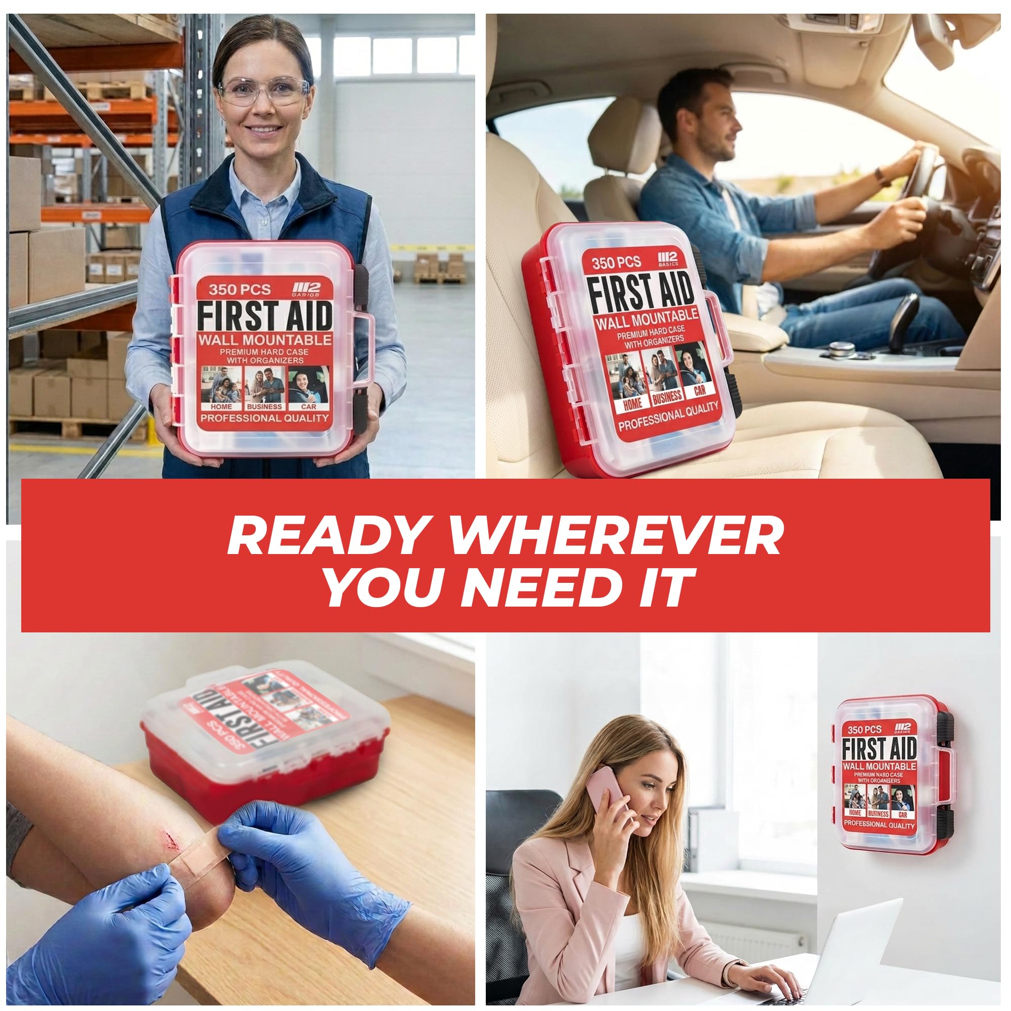 M2 BASICS First Aid Kit | Professional Safety

