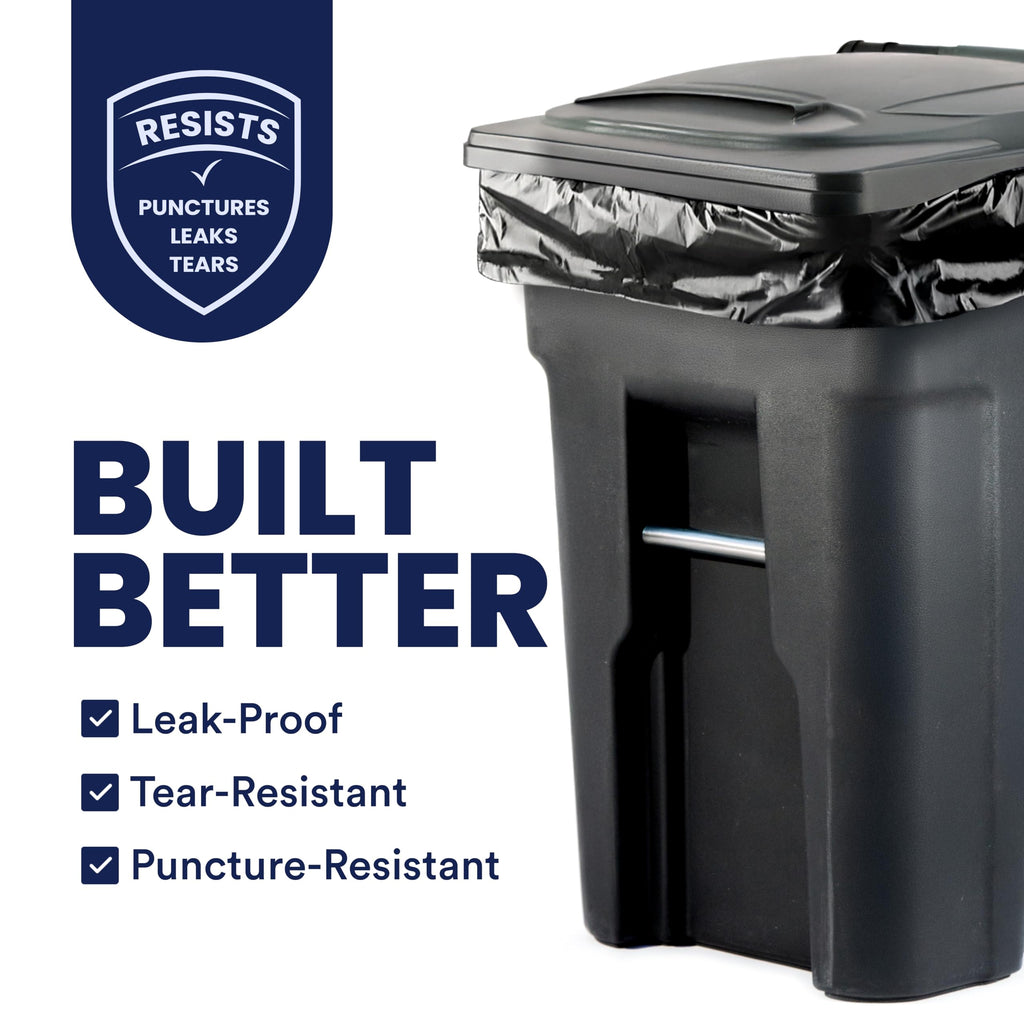 Plasticplace Trash Bags 95-96 Gallon Heavy-Duty 1.5 Mil

