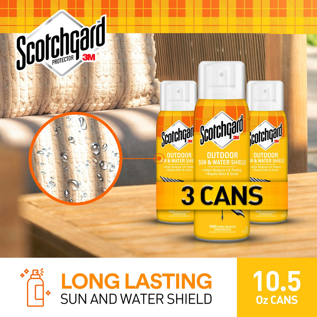 Scotchgard Water & Sun Shield Outdoor Fabric Protector Spray

