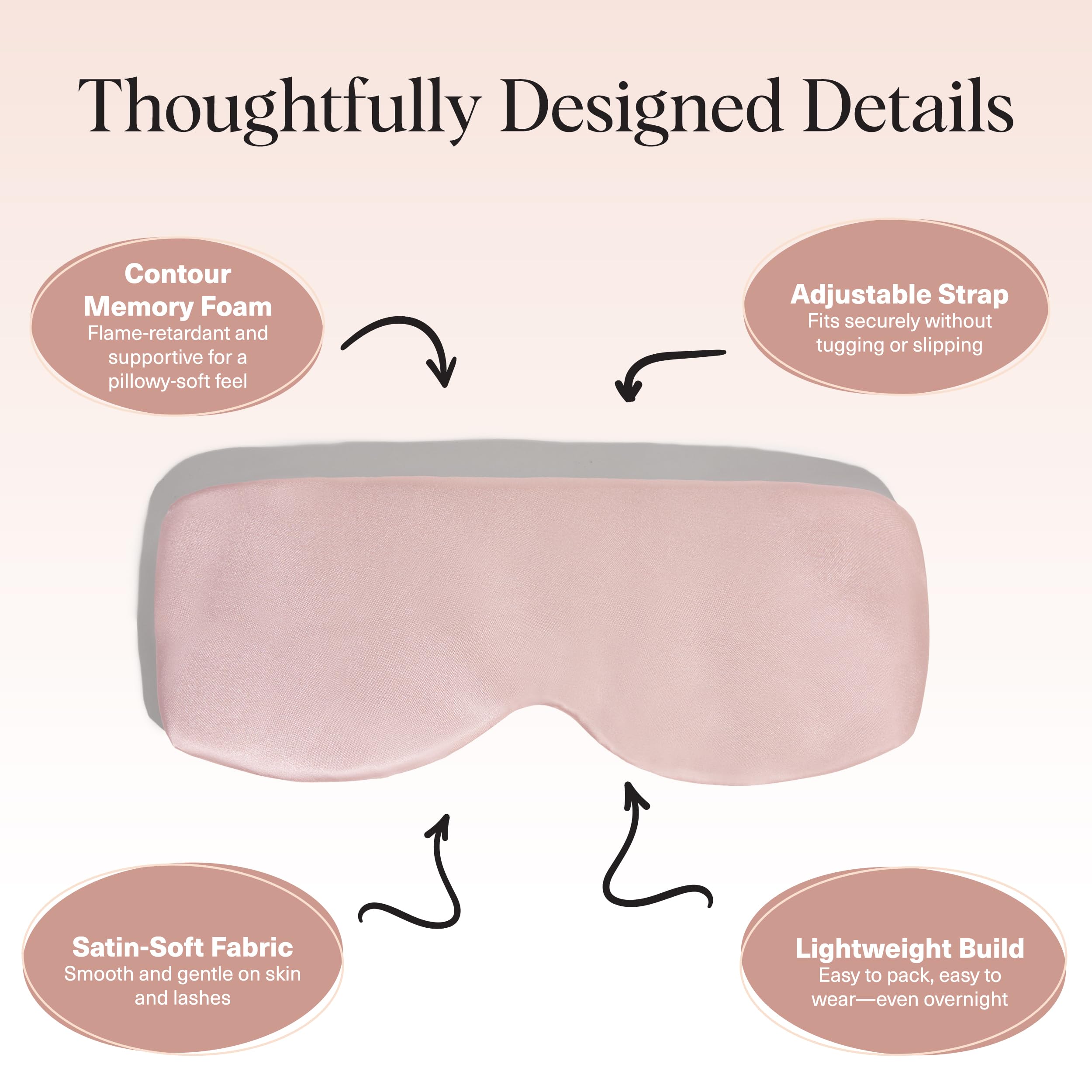 Kitsch Contour Eye Mask – Lash-Safe, Light-Blocking Sleep Aid

