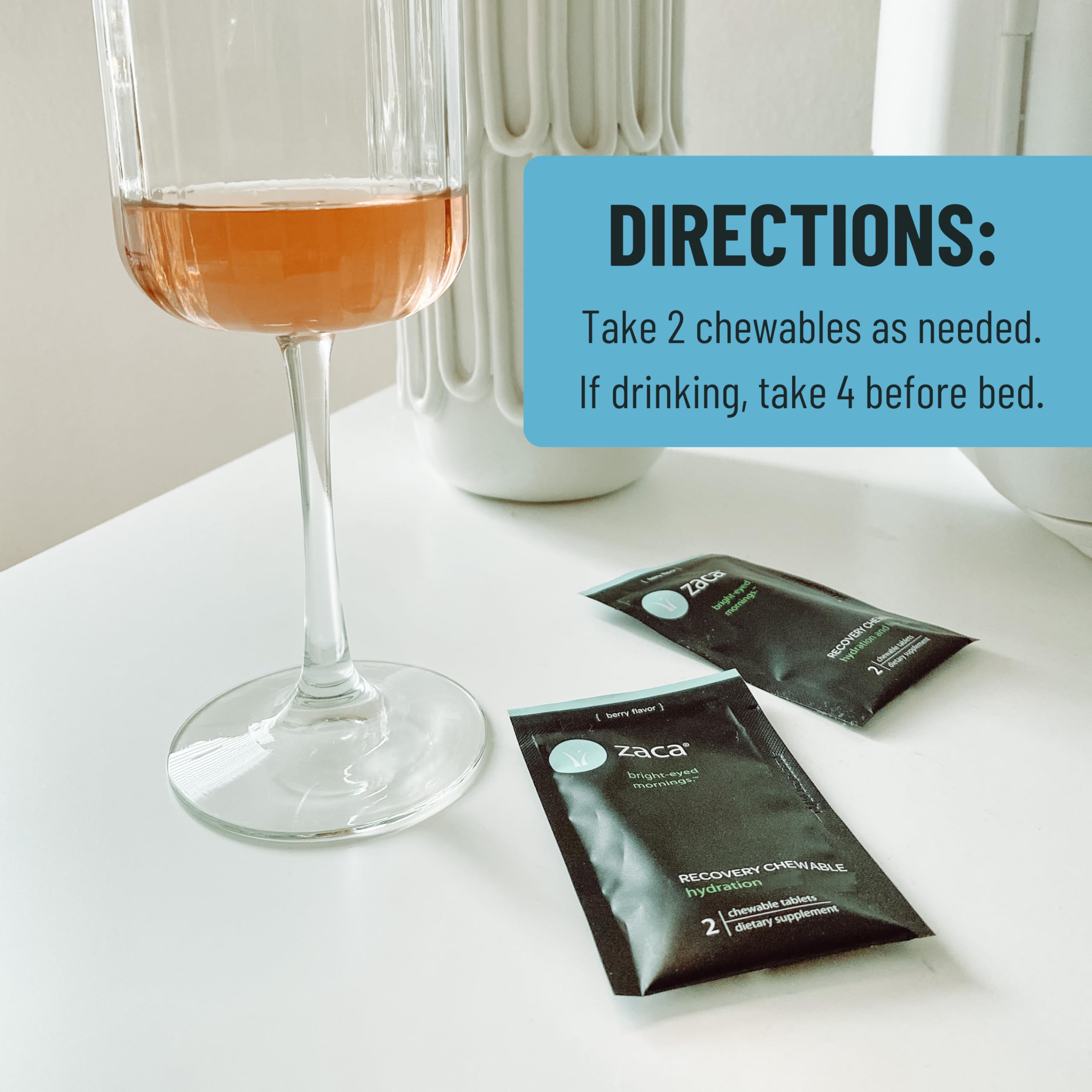 Zaca Recovery Chewable Supplement | Hydrate and Revive

