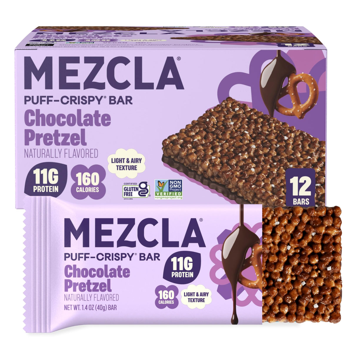 Mezcla Puff-Crispy Plant Based Protein Bars