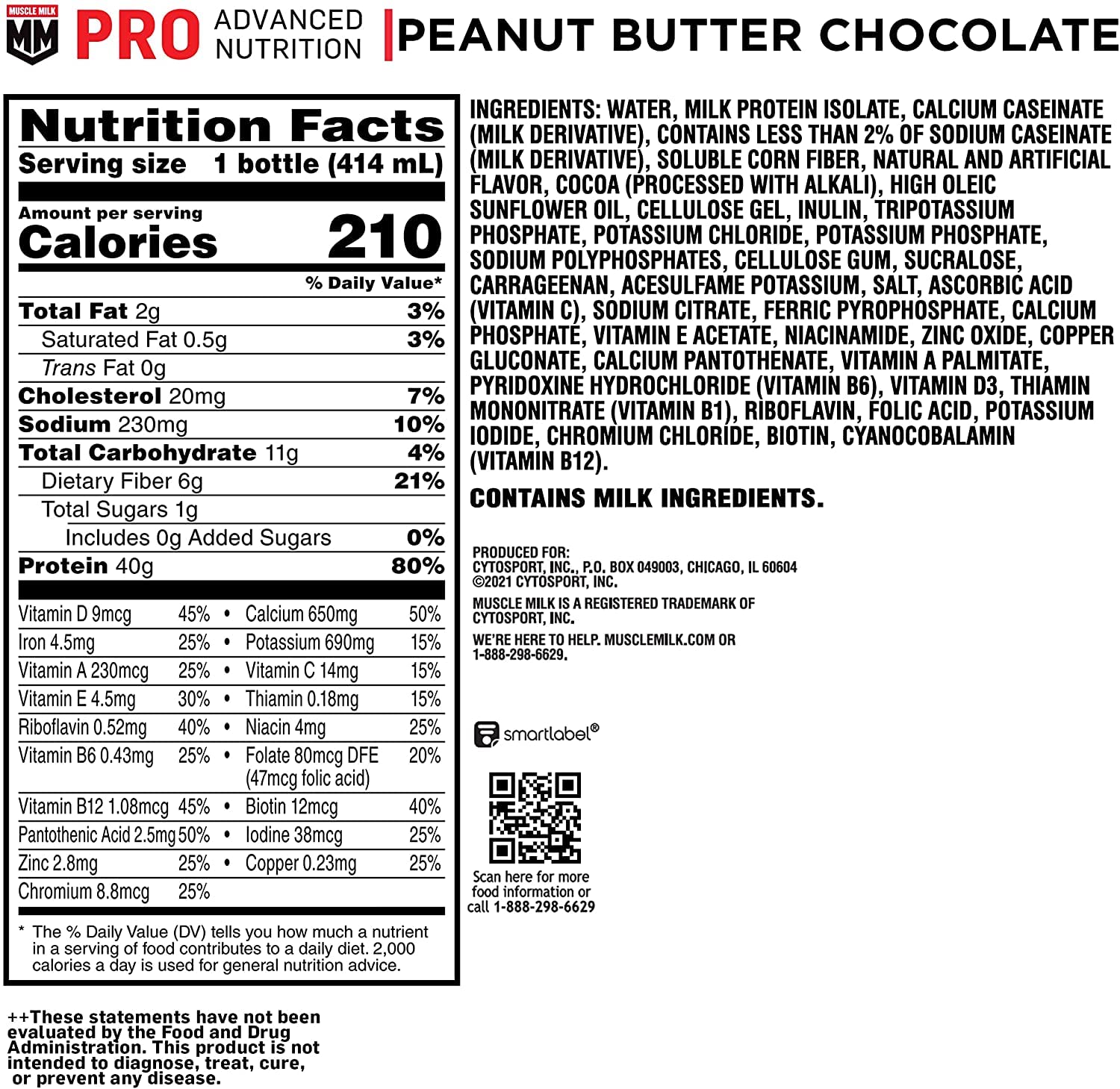 Muscle Milk Pro Series Protein Shake


