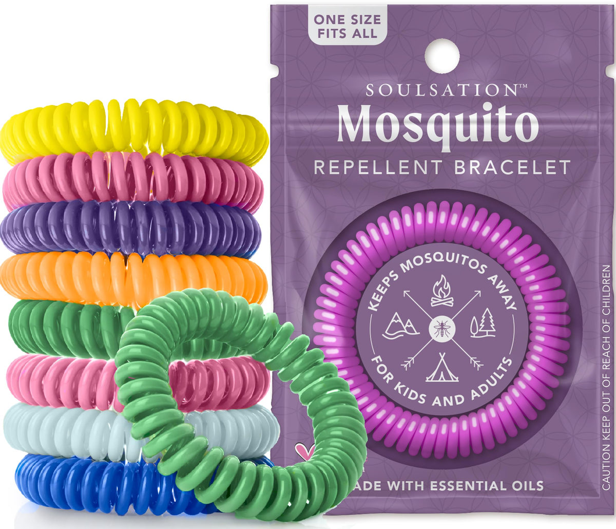 SoulSation Mosquito Repellent Bracelets DEET-Free All Ages
