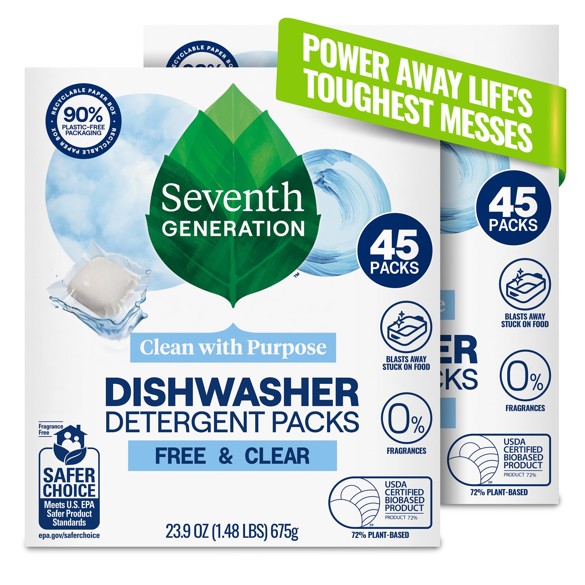 Seventh Generation Dishwasher Detergent Plant-Powered